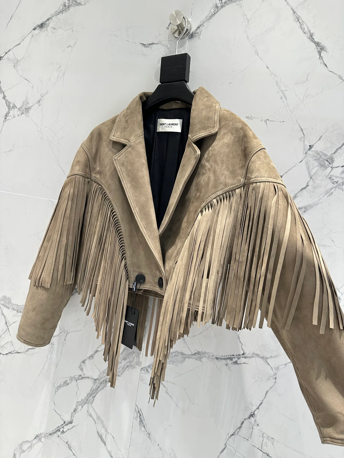 Кожаные Куртки И Дублёнки Женские Saint Laurent 12956991