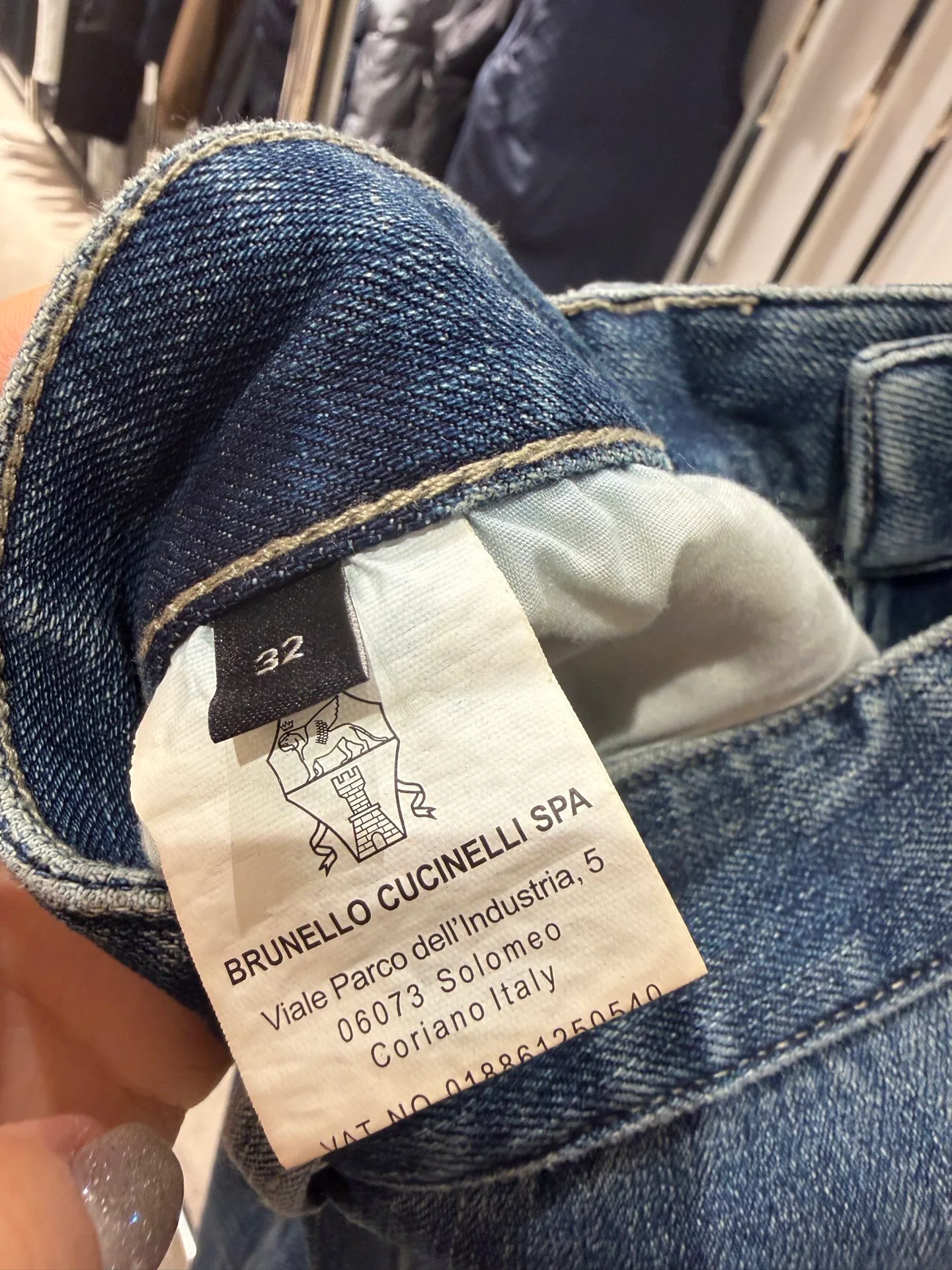 Джинсы Мужские Brunello Cucinelli 17824353
