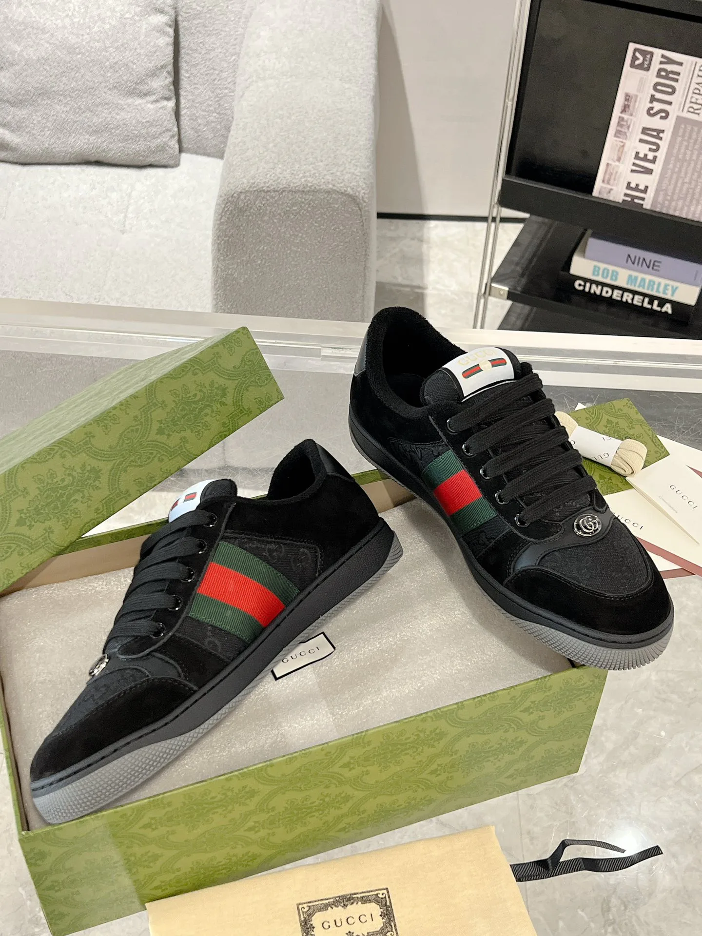 Кроссовки Женские Gucci 458127