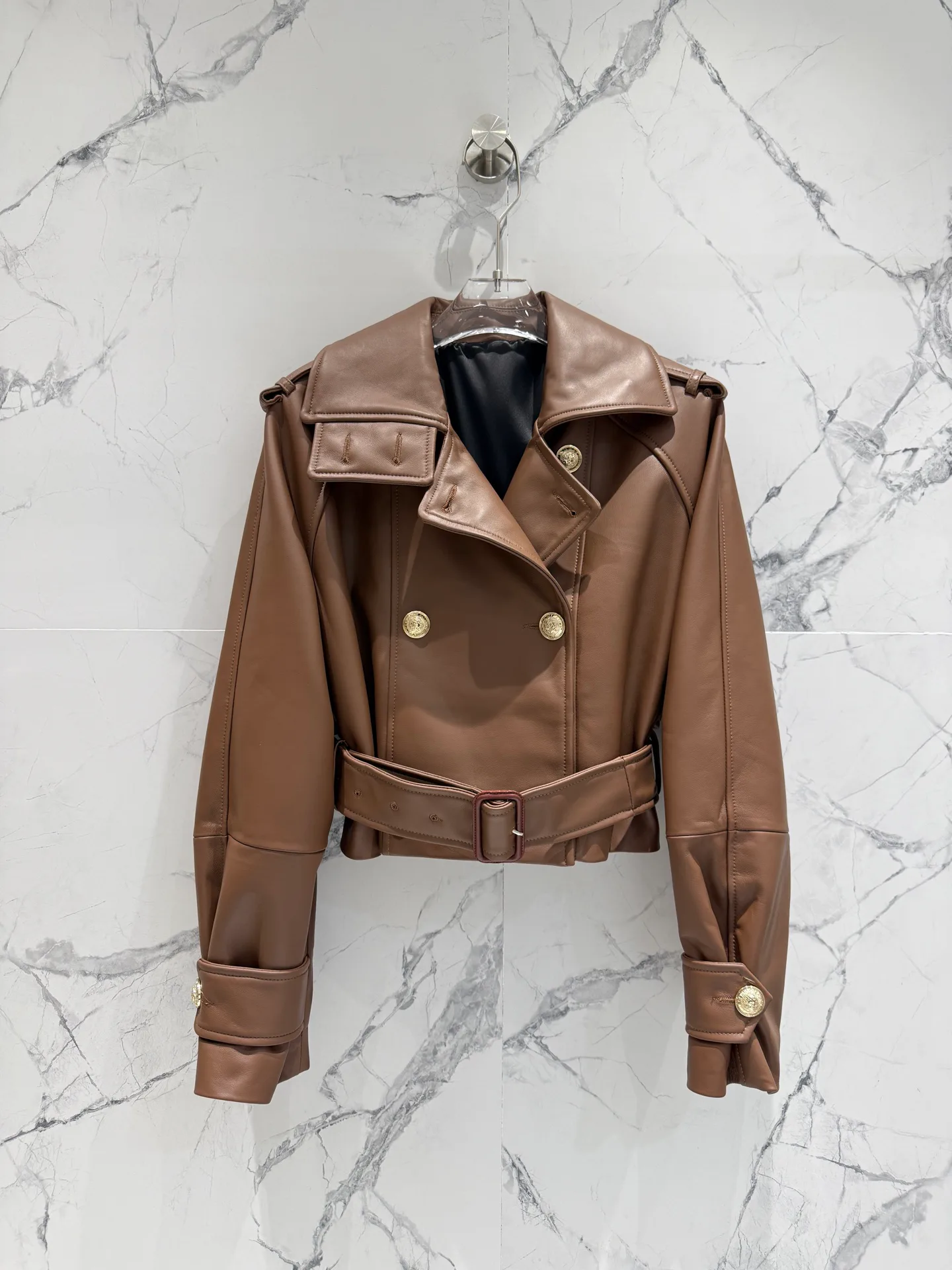 Кожаные Куртки И Дублёнки Женские Balmain 11700495