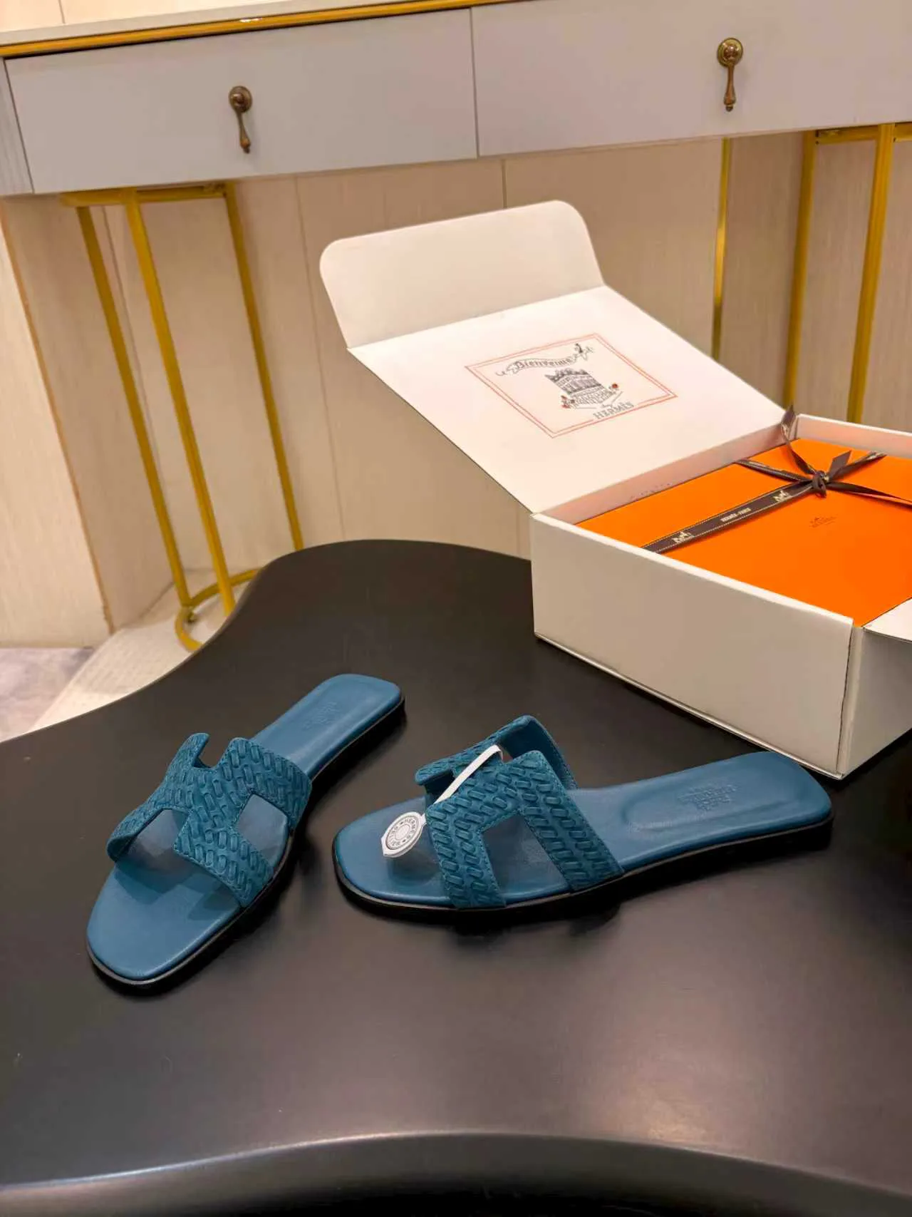 Шлепанцы Женские Hermes 379539