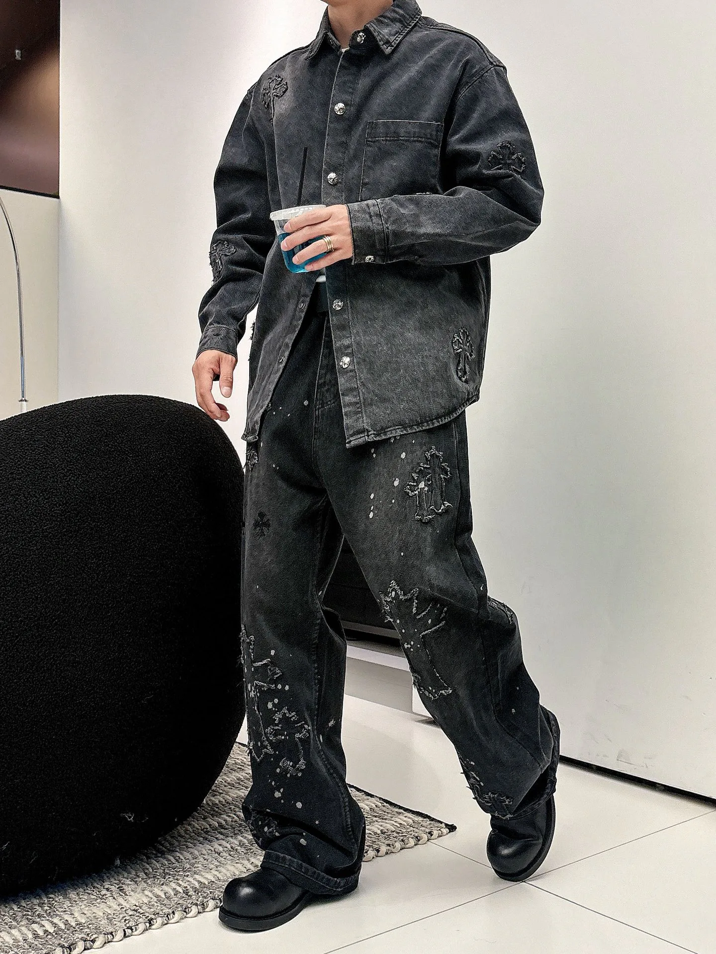 Куртки И Пуховики Мужские Chrome Hearts 787685