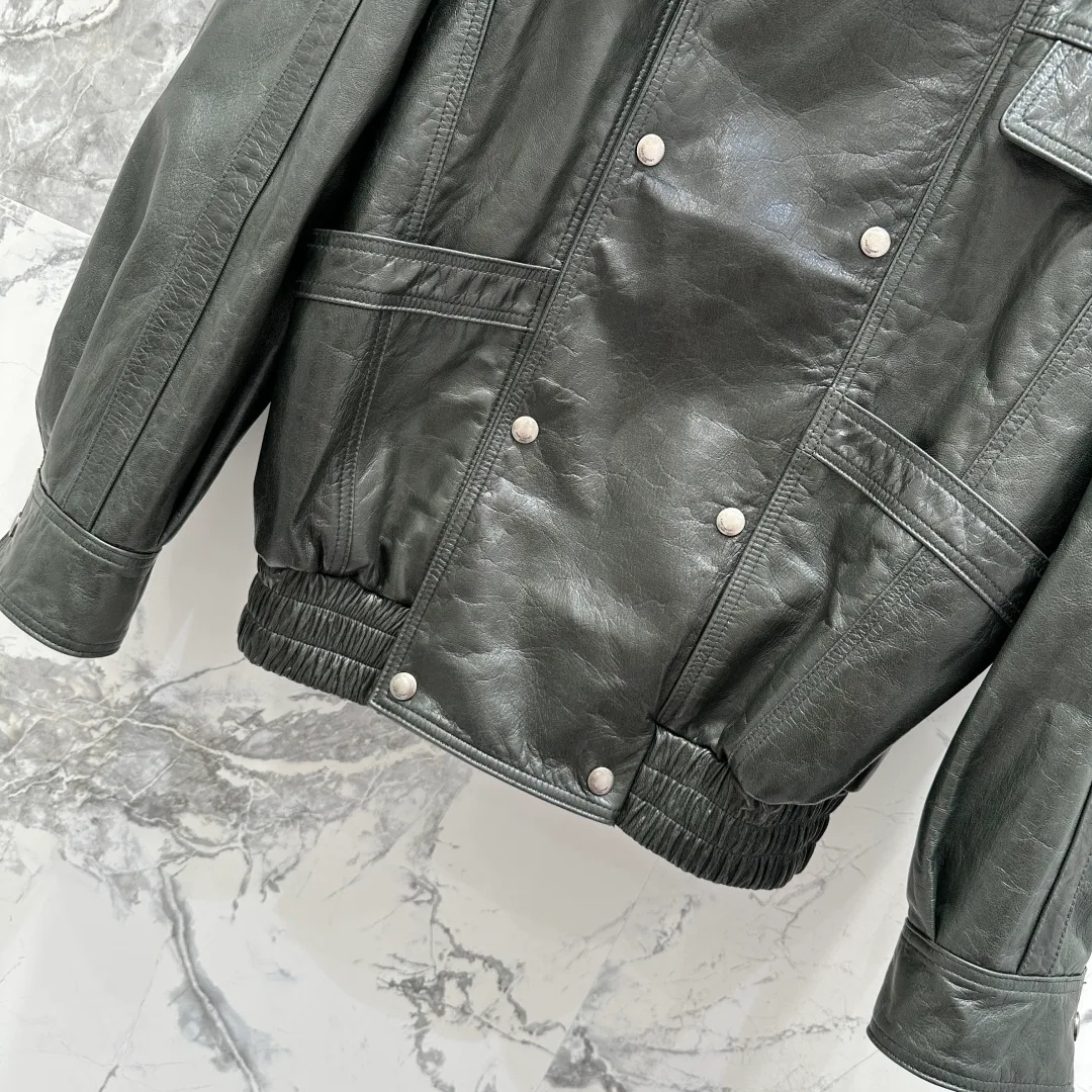 Кожаные Куртки И Дублёнки Женские Saint Laurent 11544784
