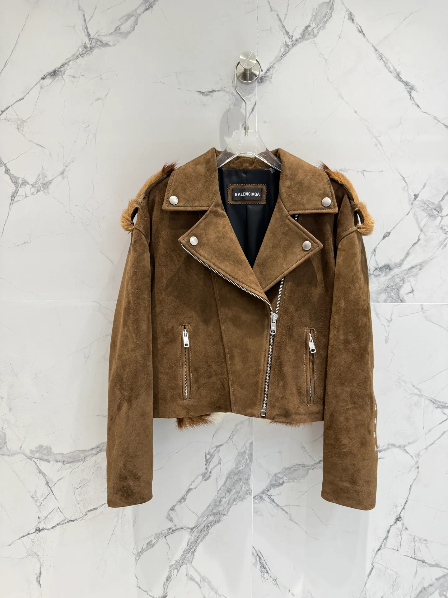 Кожаные Куртки И Дублёнки Женские Balenciaga 11181116