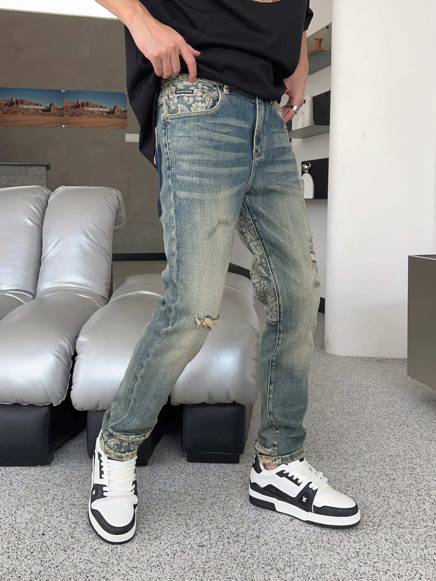 Джинсы Мужские Dolce & Gabbana 424397