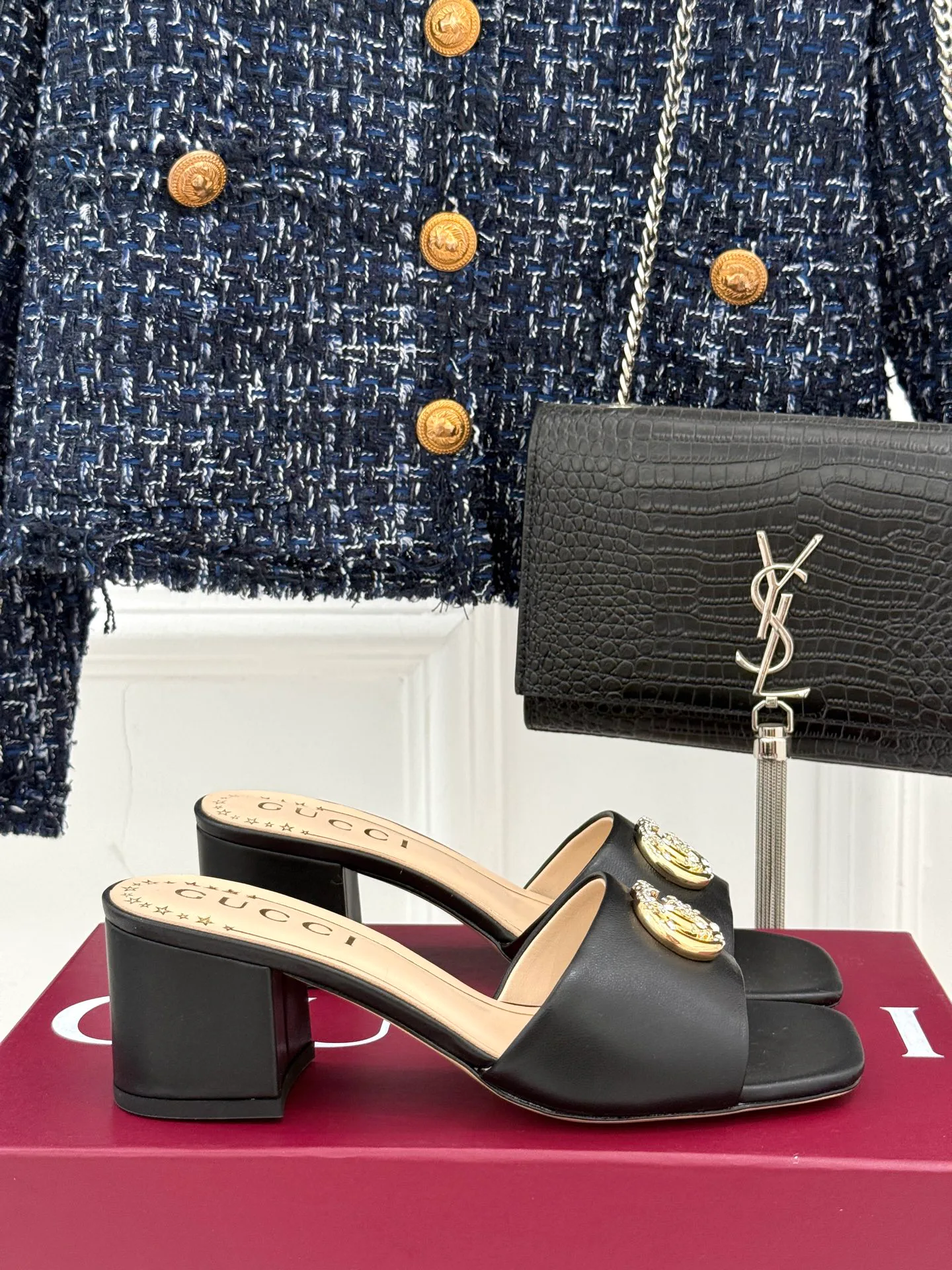 Шлепанцы Женские Gucci 21959