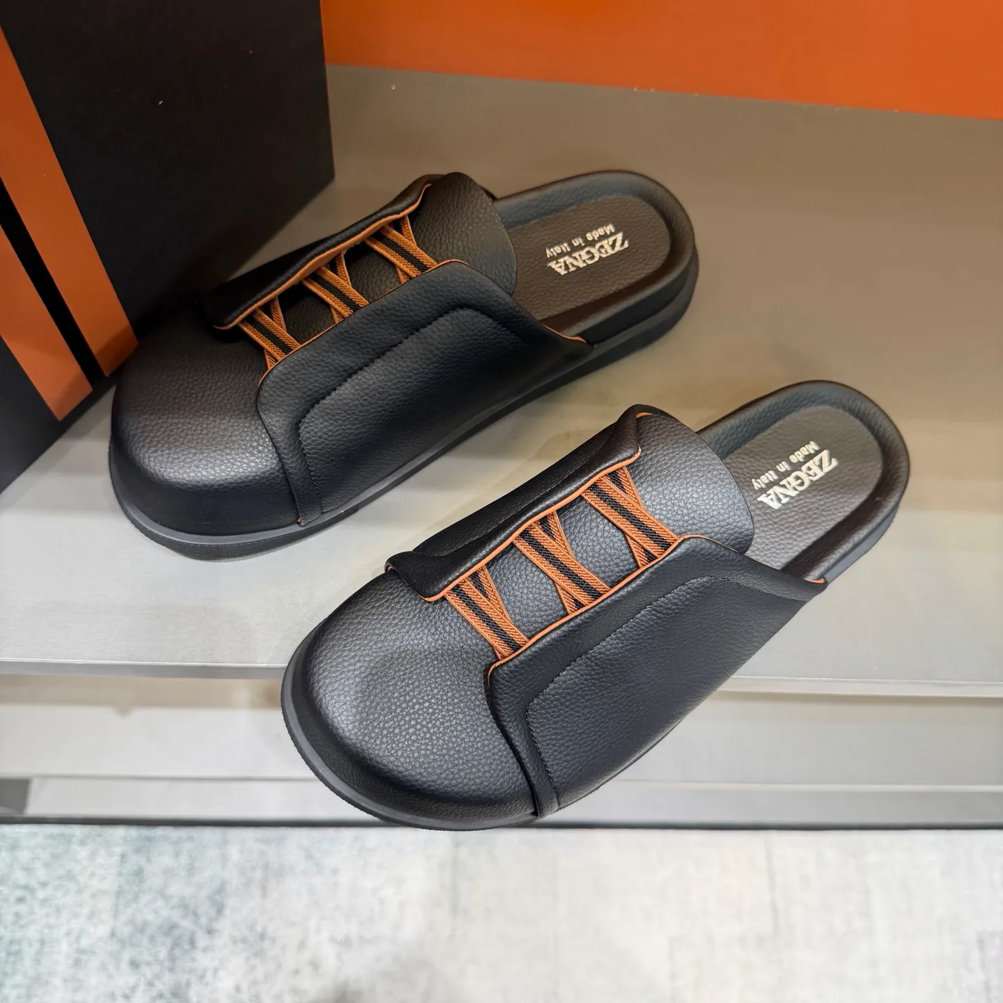 Шлепанцы Мужские Zegna 18385644