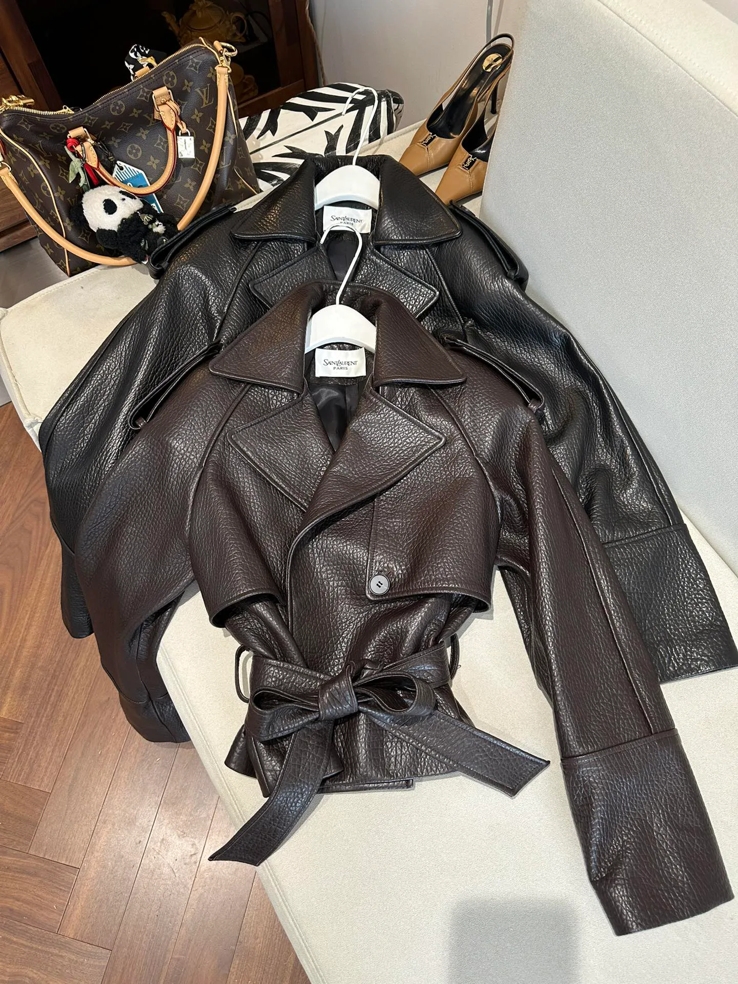 Кожаные Куртки И Дублёнки Женские Saint Laurent 11625006