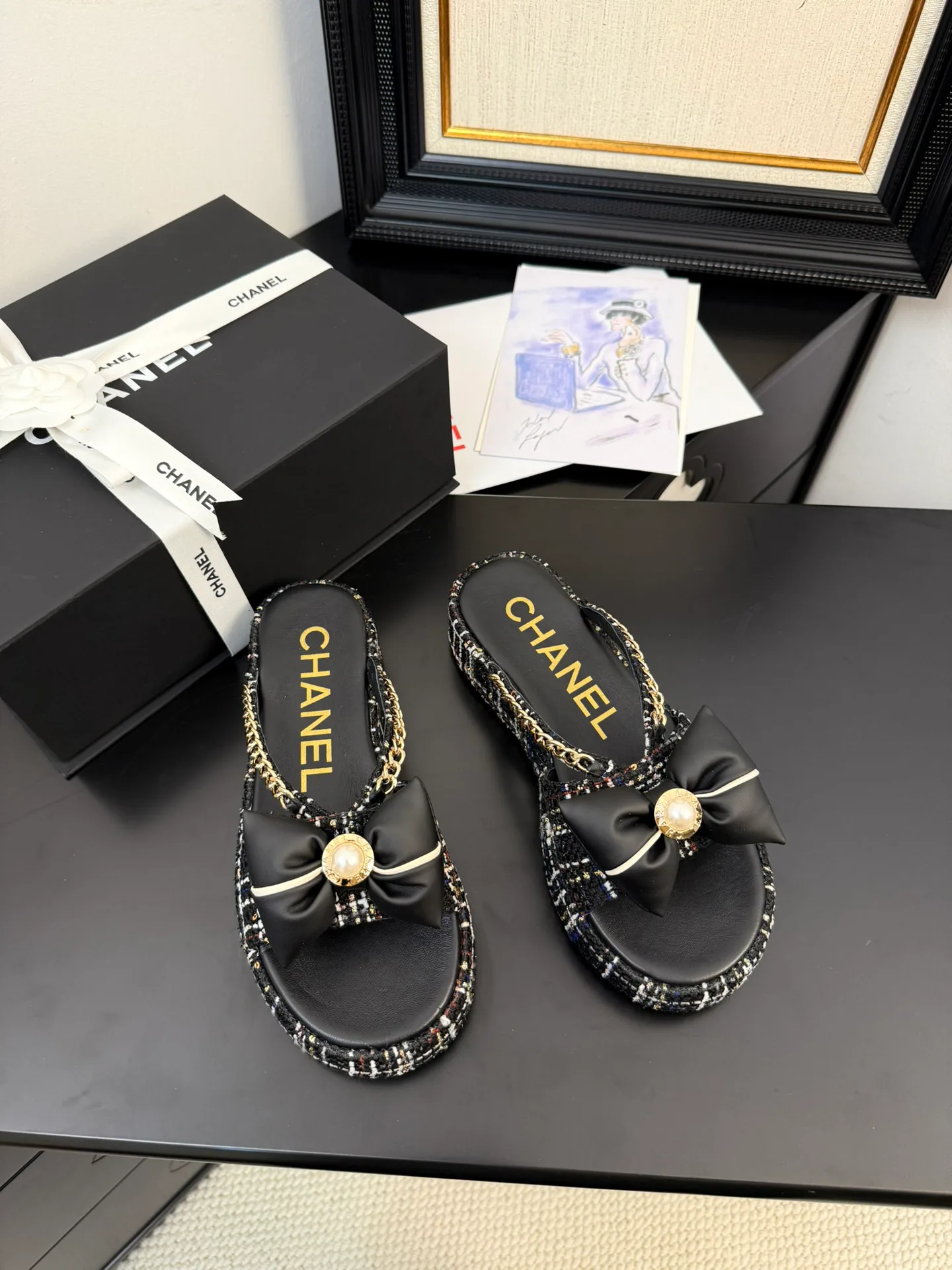 Шлепанцы Женские Chanel 20386