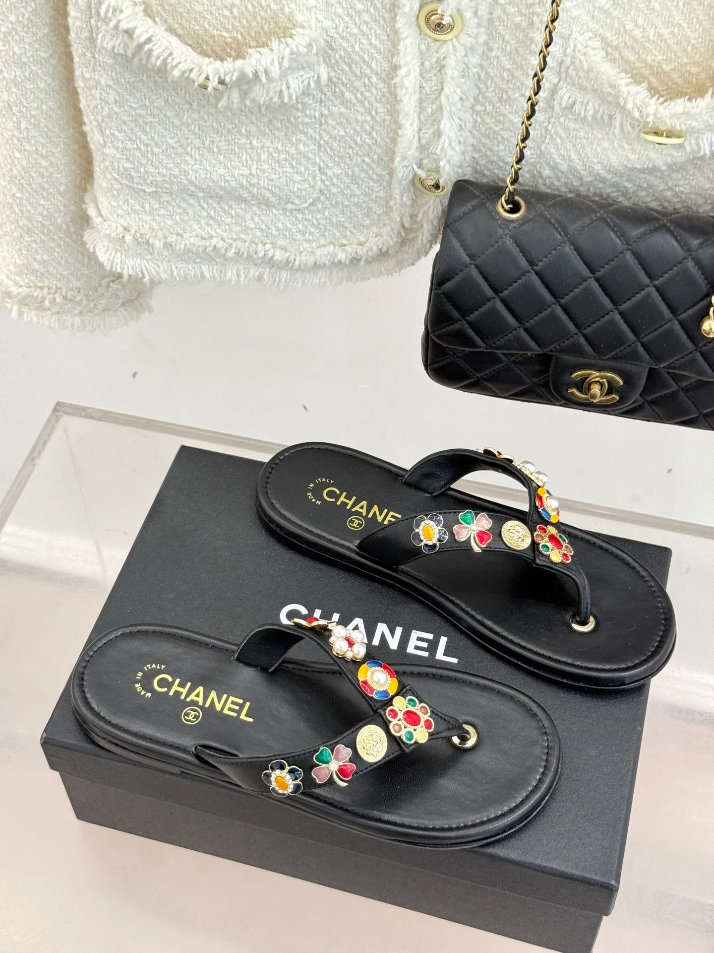 Шлепанцы Женские Chanel 3184107