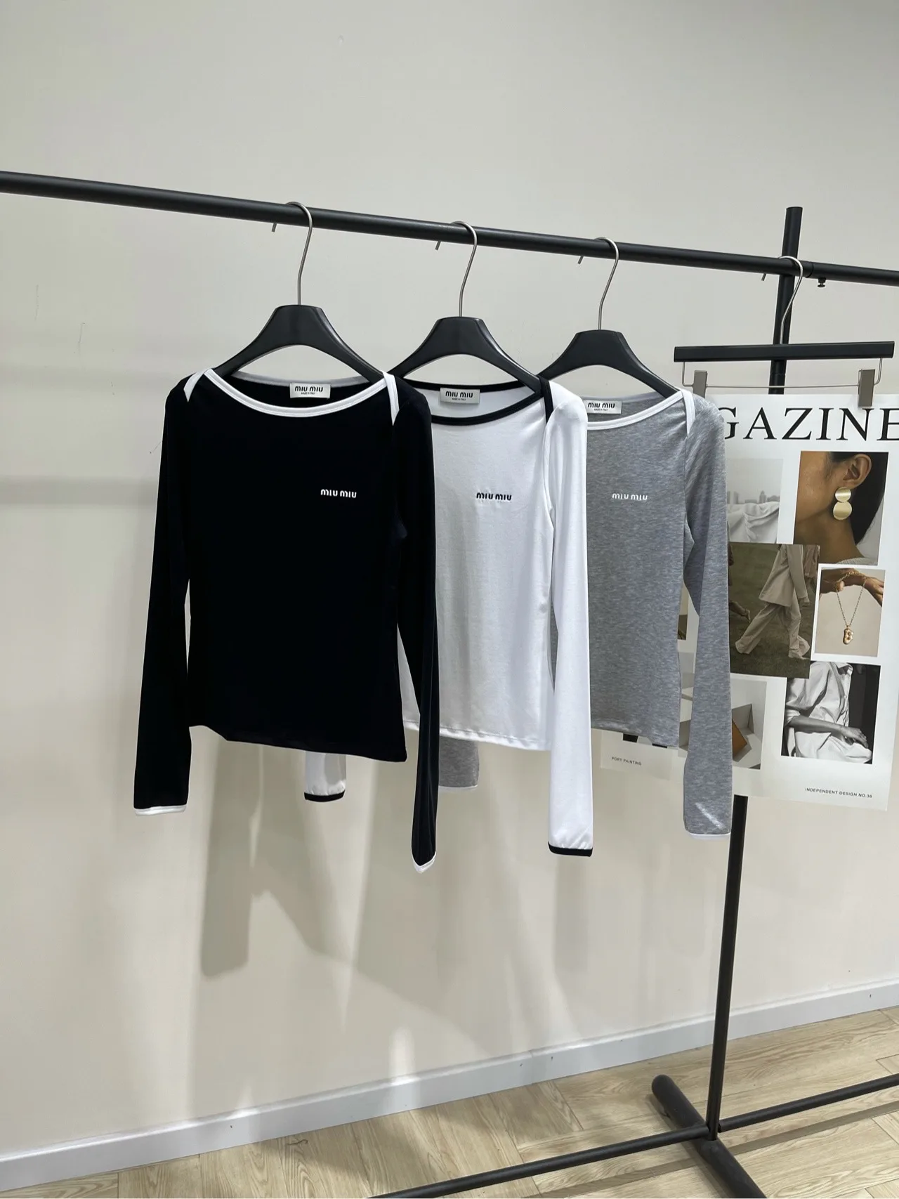 Лонгсливы Женские Miu Miu 61575