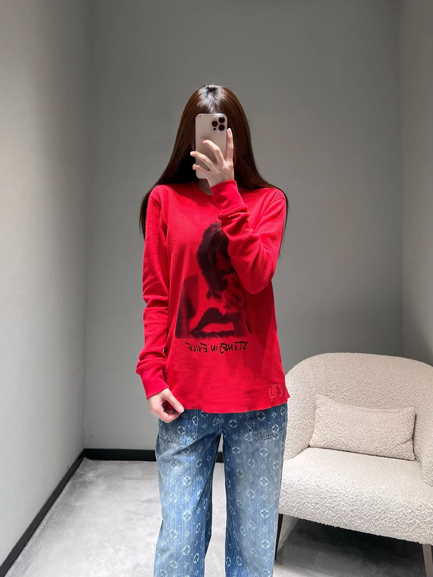 Лонгсливы Женские Chrome Hearts 4197976