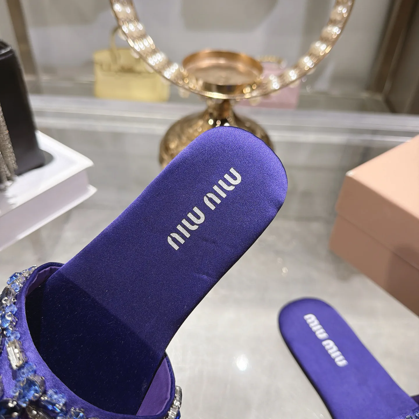 Шлепанцы Женские Miu Miu 18025810