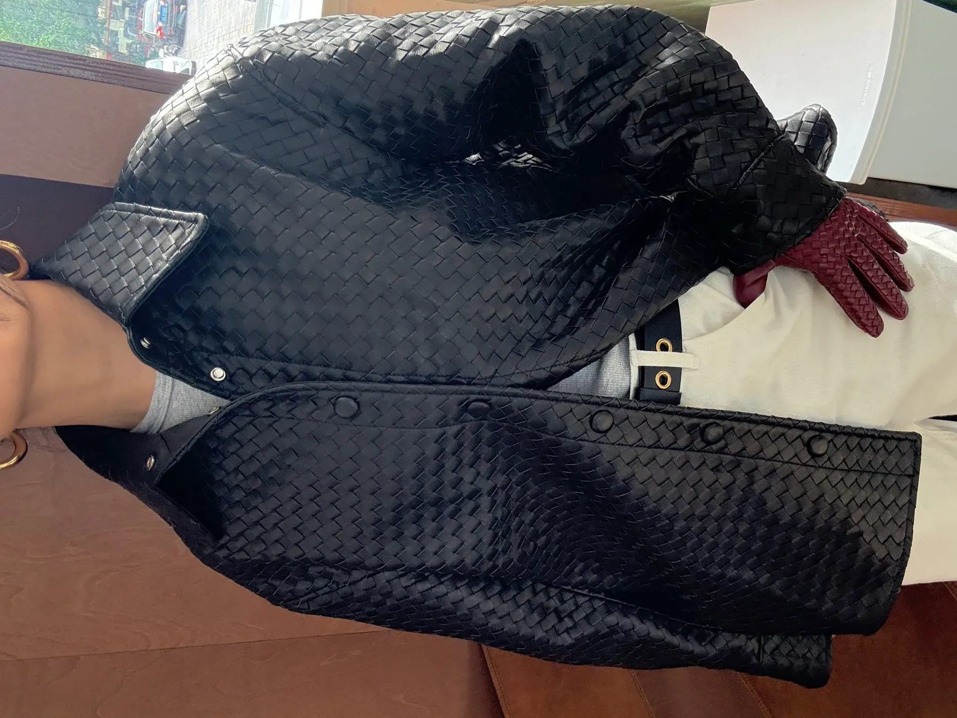 Кожаные Куртки И Дублёнки Женские Bottega Veneta 1882966