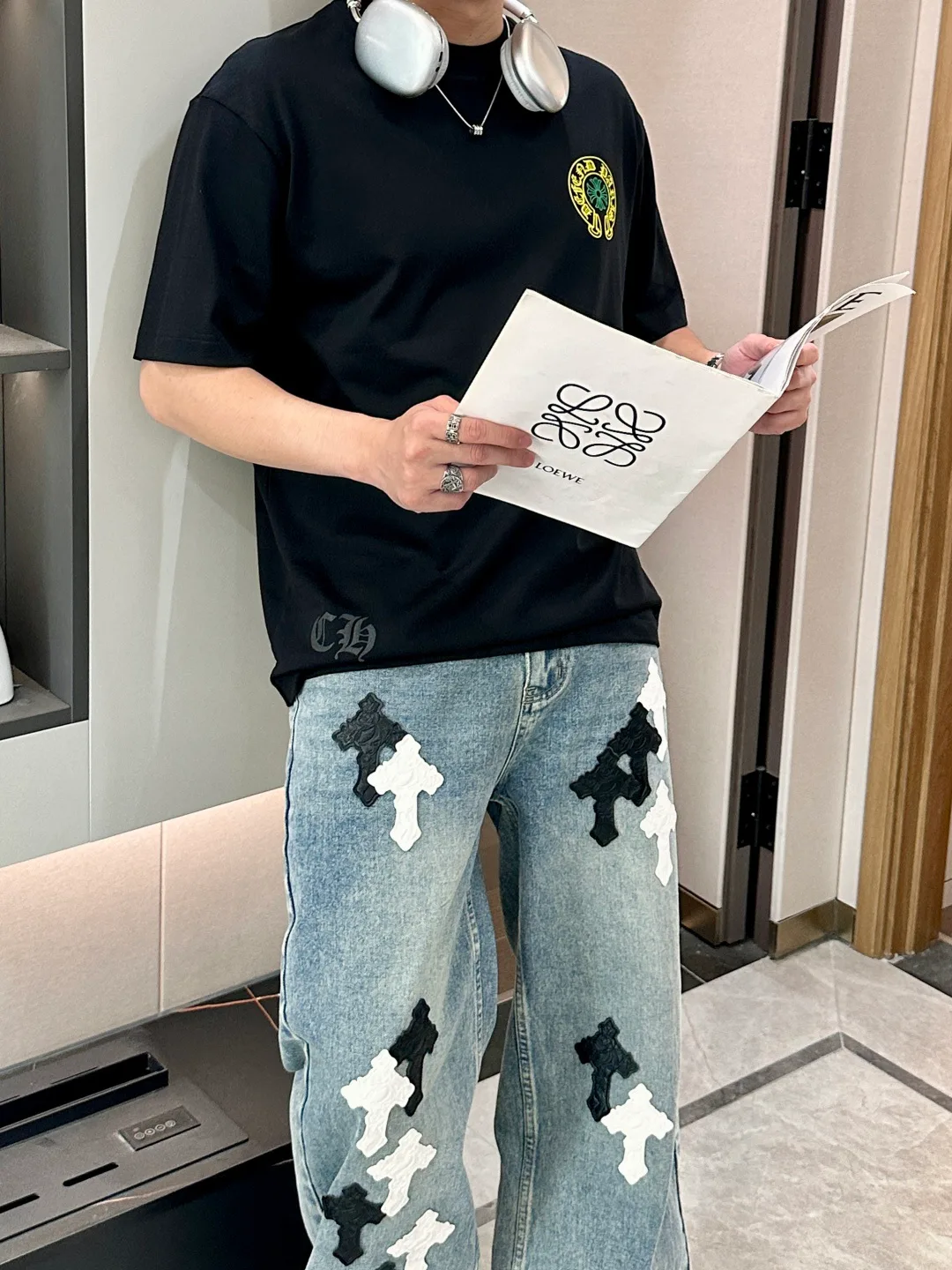 Футболки Мужские Chrome Hearts 11688226