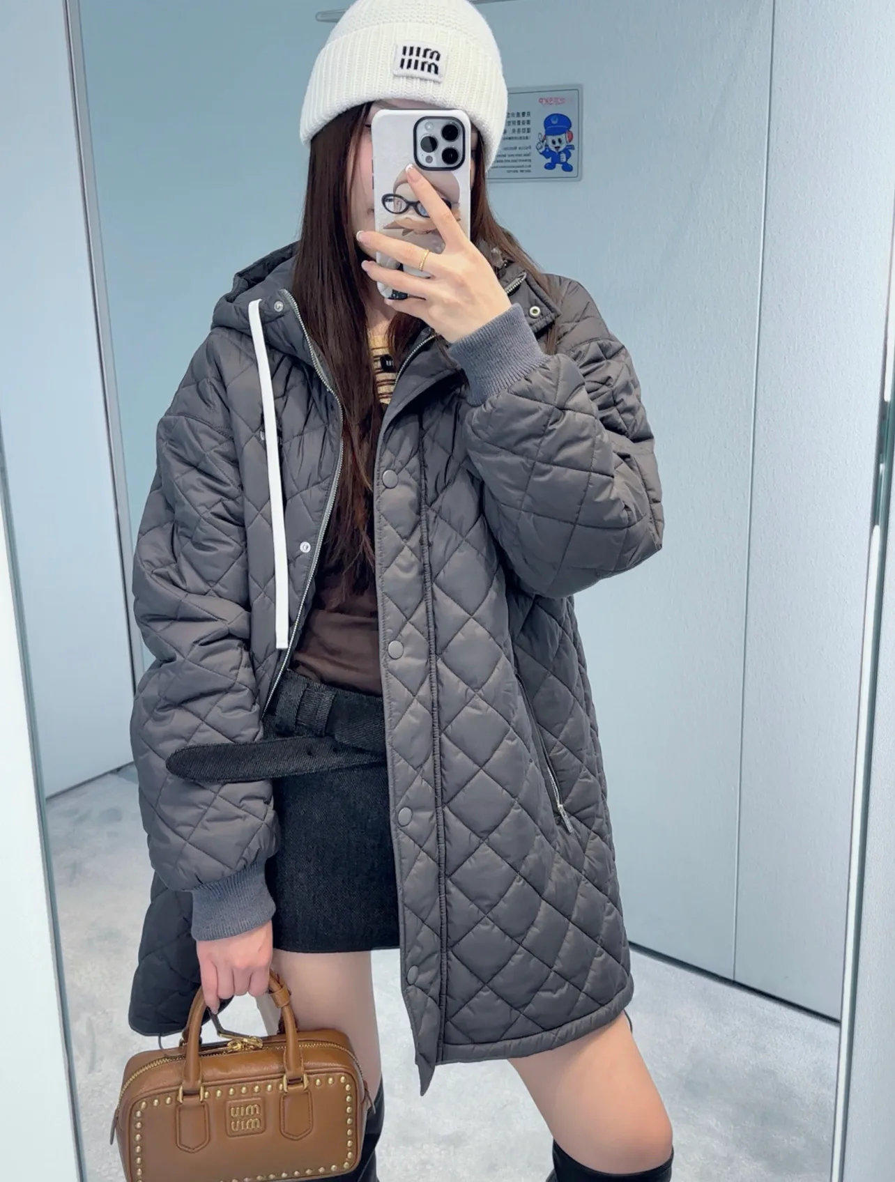 Куртки И Пуховики Женские Miu Miu 18030752