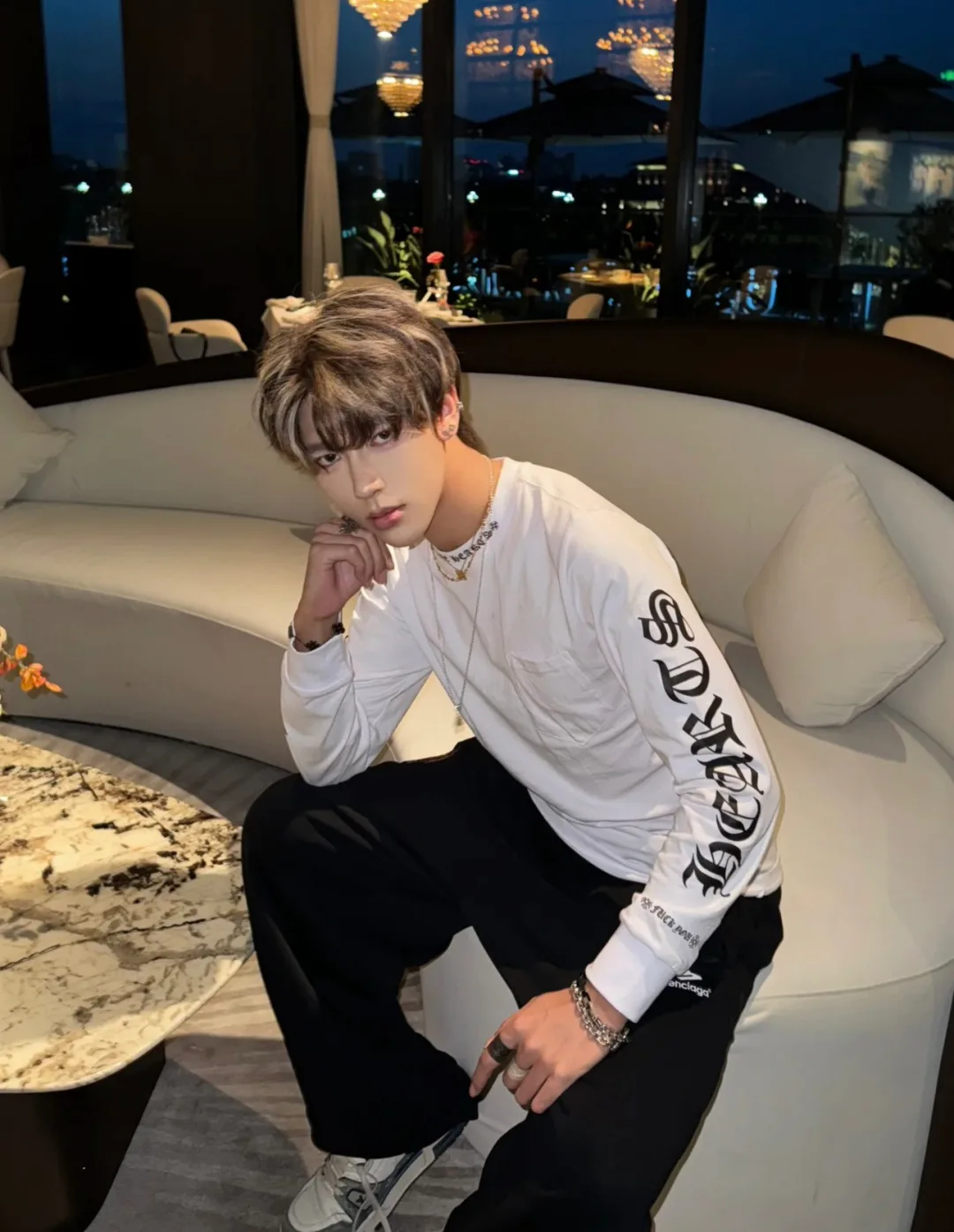 Лонгсливы Мужские Chrome Hearts 11399355