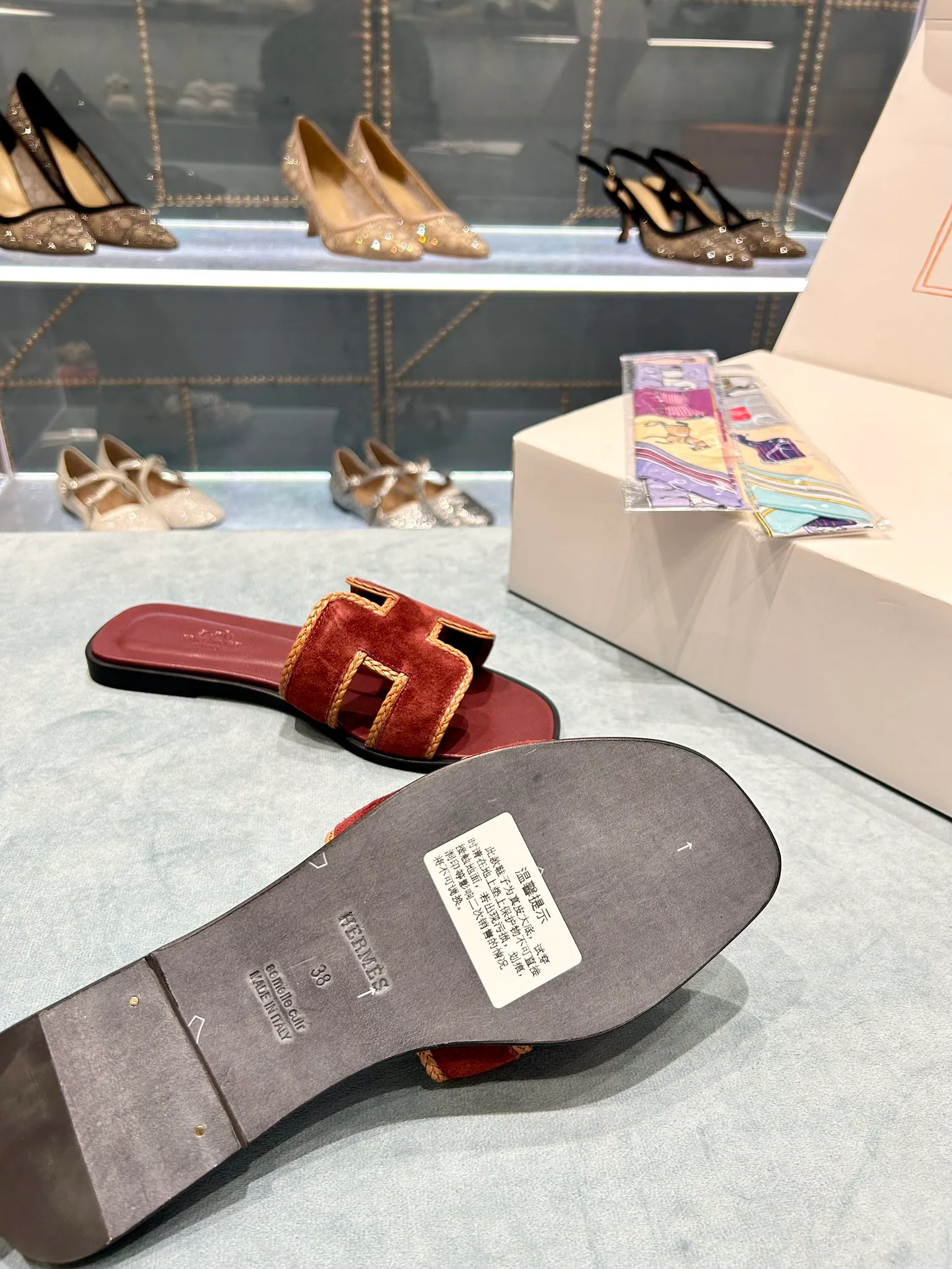 Шлепанцы Женские Hermes 9878137
