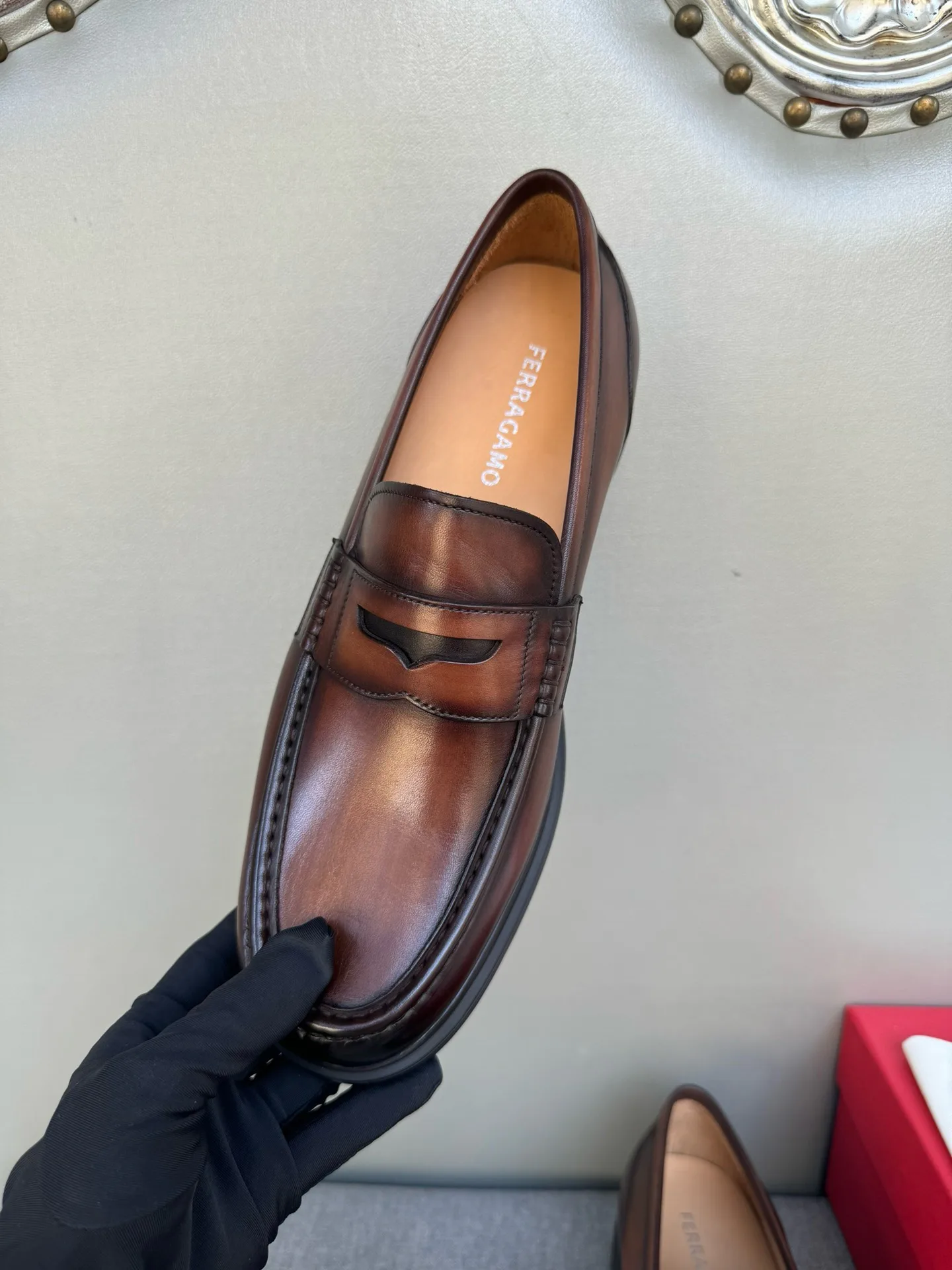 Лоферы Мужские Salvatore Ferragamo 460112