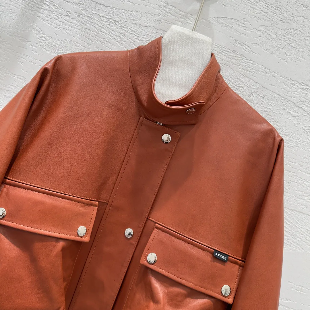 Кожаные Куртки И Дублёнки Женские Prada 4771598