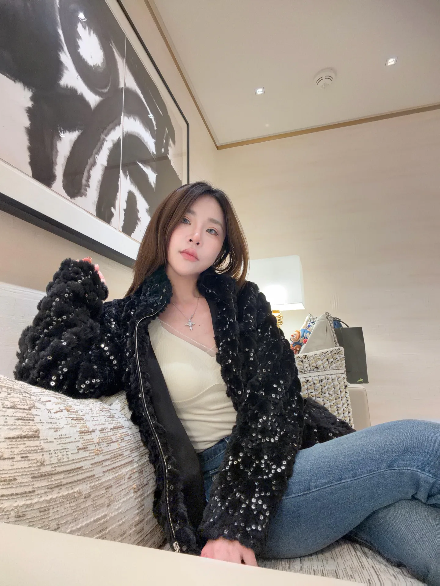 Куртки И Пуховики Женские Chanel 5890061