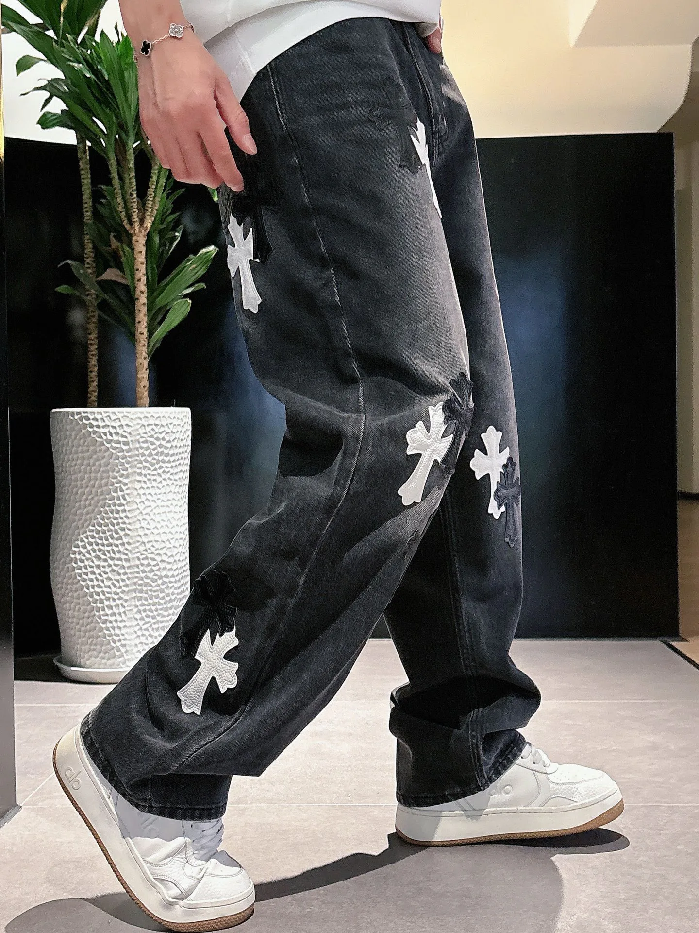 Джинсы Женские Chrome Hearts 11646890