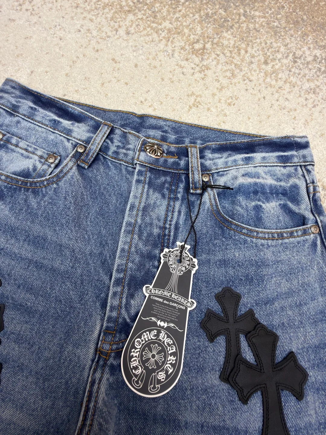 Джинсы Мужские Chrome Hearts 1566555