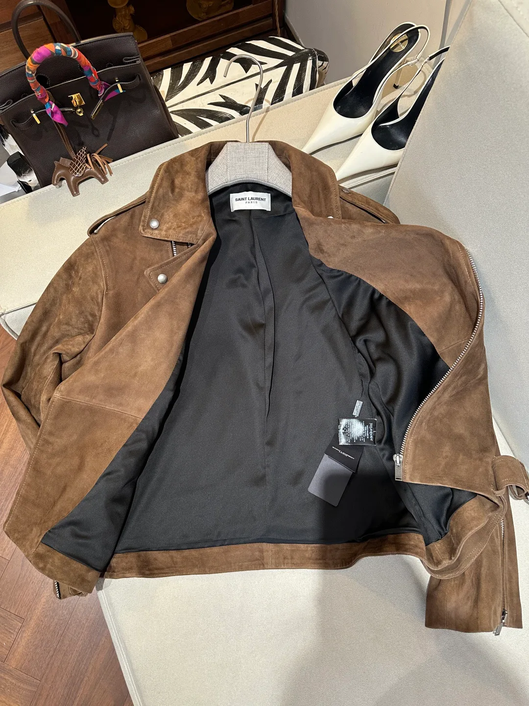 Кожаные Куртки И Дублёнки Женские Saint Laurent 18637913