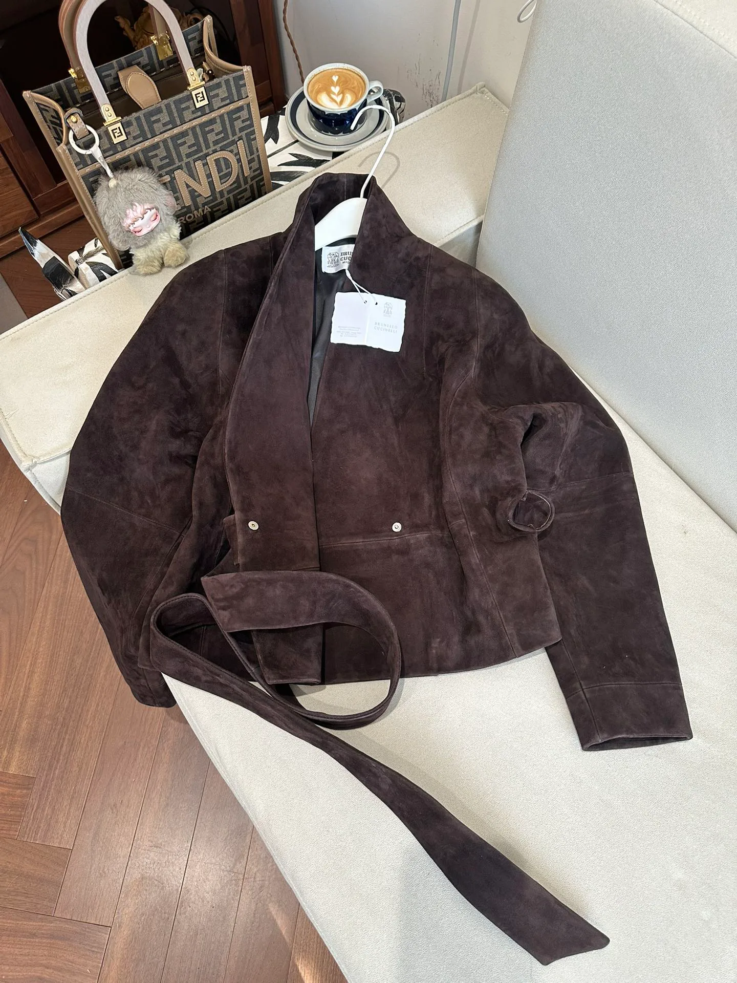 Кожаные Куртки И Дублёнки Женские Brunello Cucinelli 11814005
