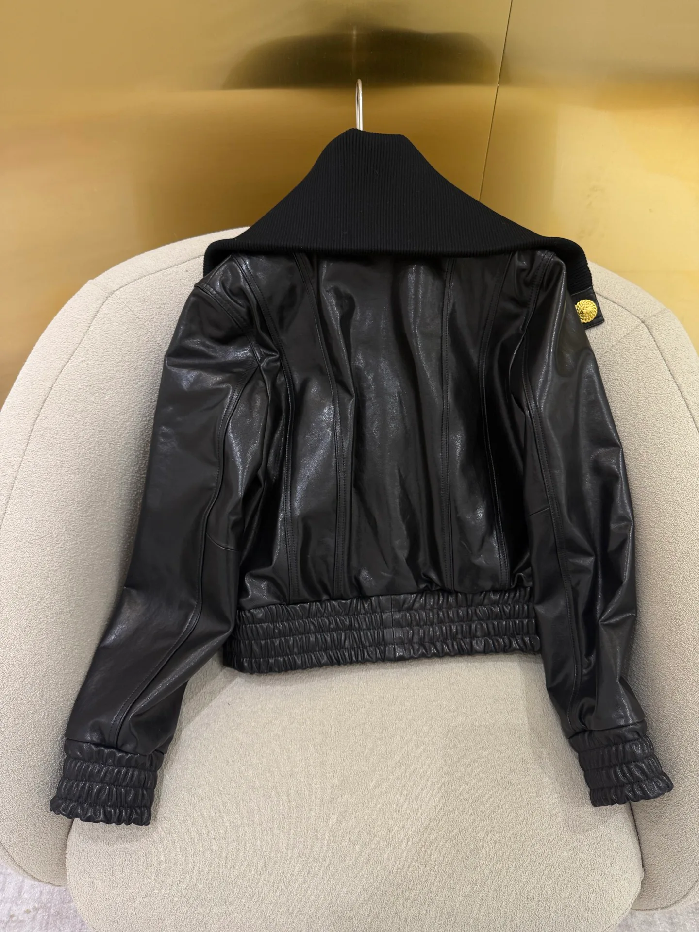 Кожаные Куртки И Дублёнки Женские Balmain 785511