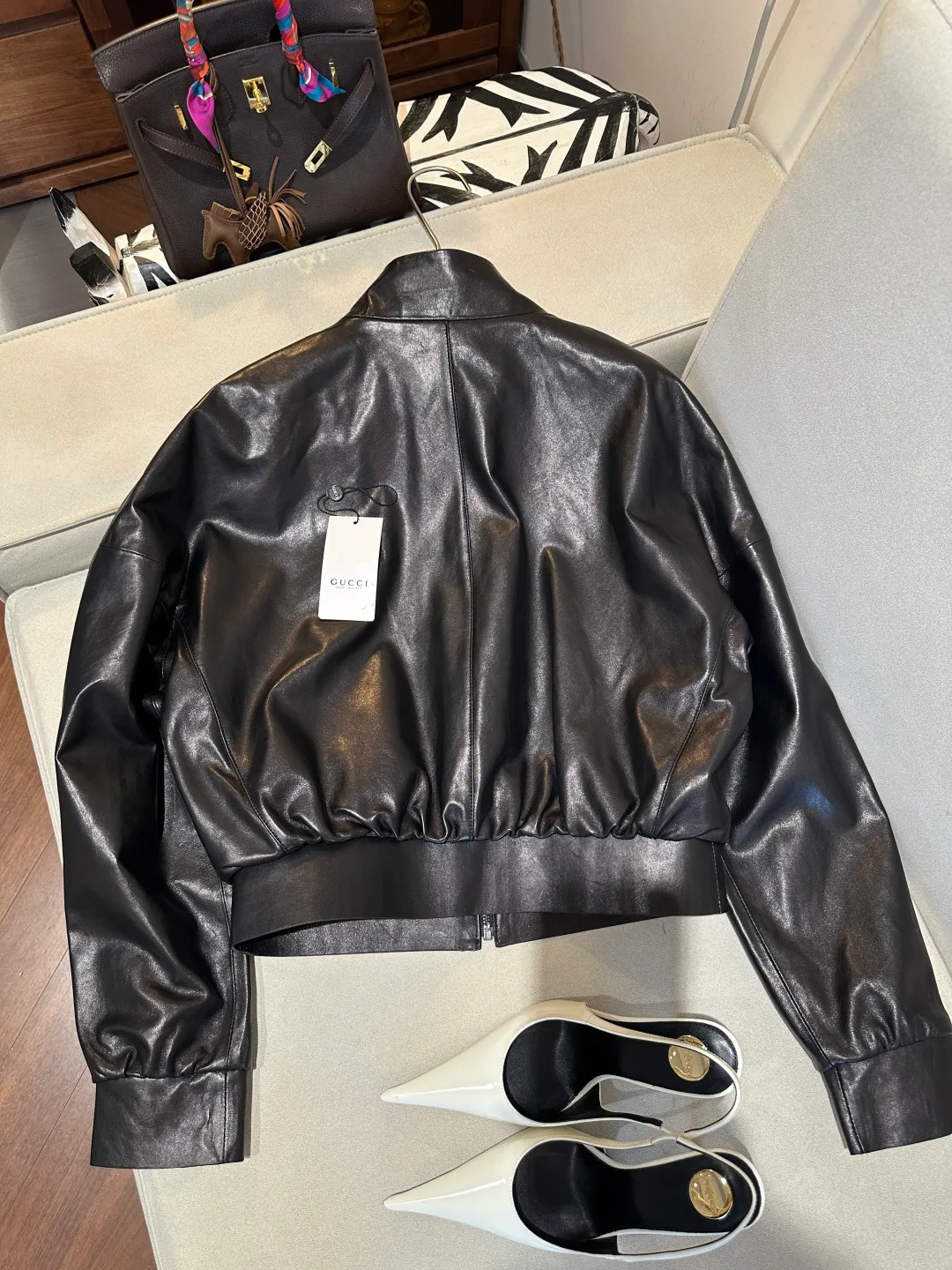 Кожаные Куртки И Дублёнки Женские Gucci 17088787