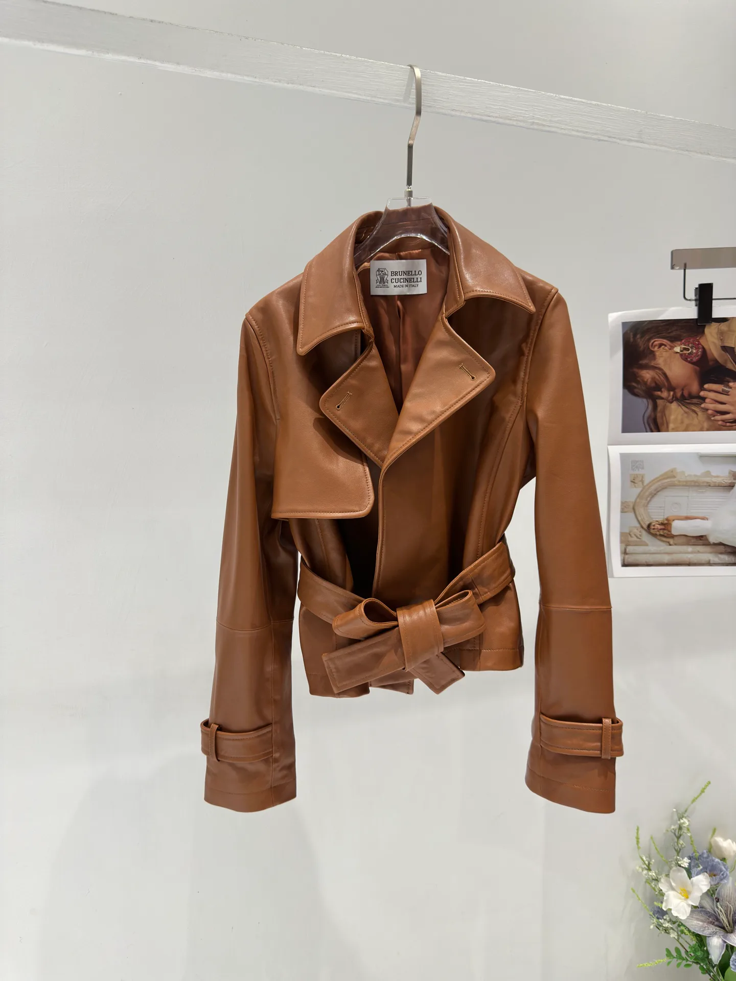 Кожаные Куртки И Дублёнки Женские Brunello Cucinelli 13683067
