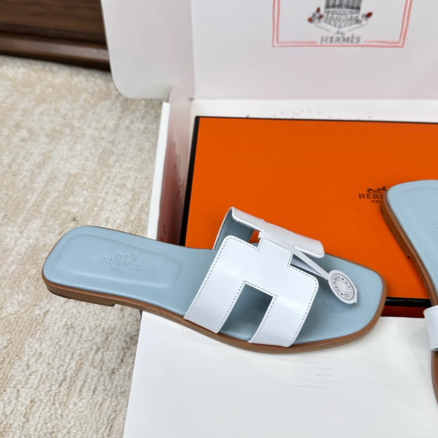 Шлепанцы Женские Hermes 3043257