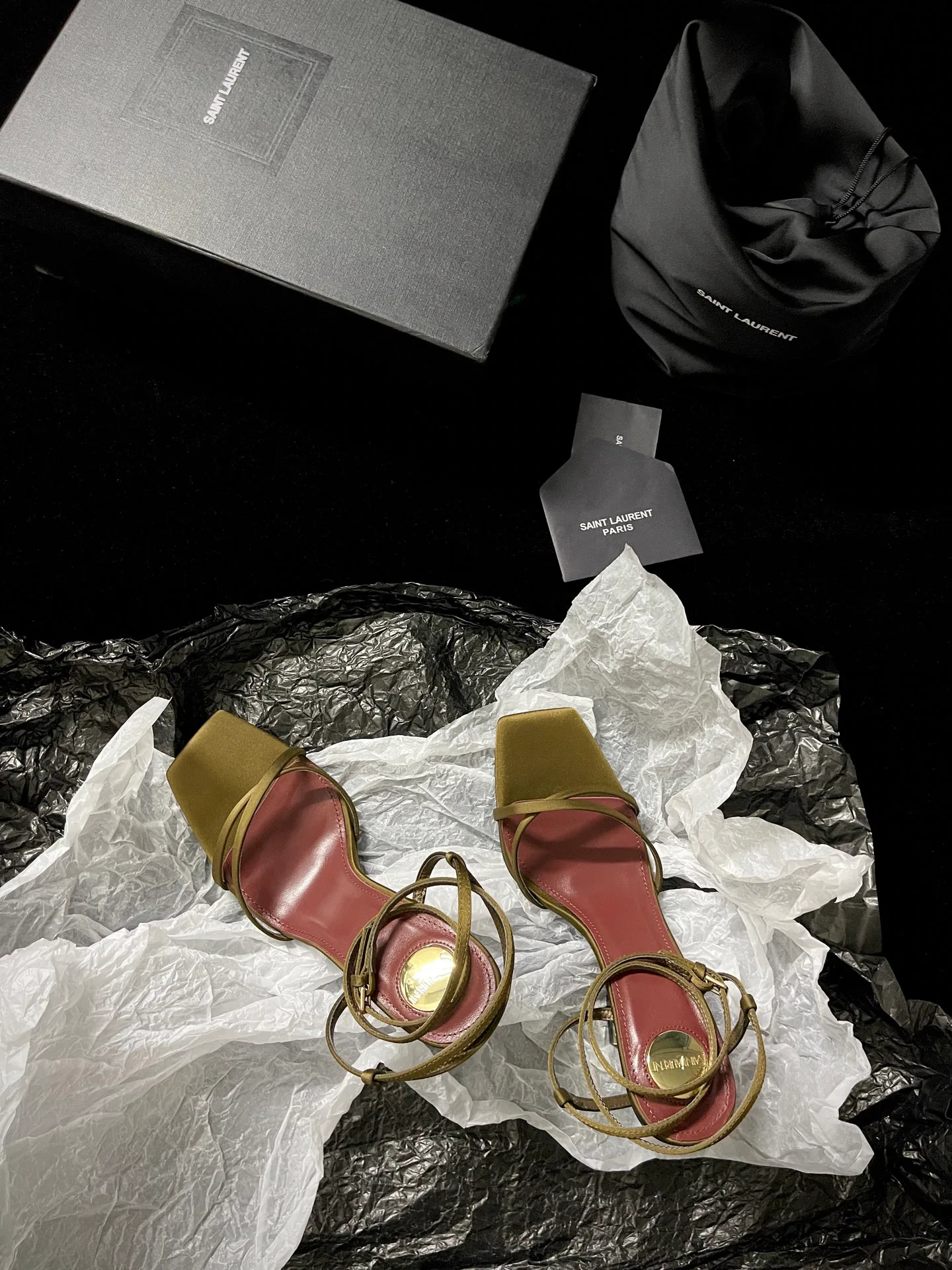 Босоножки Женские Saint Laurent 24755