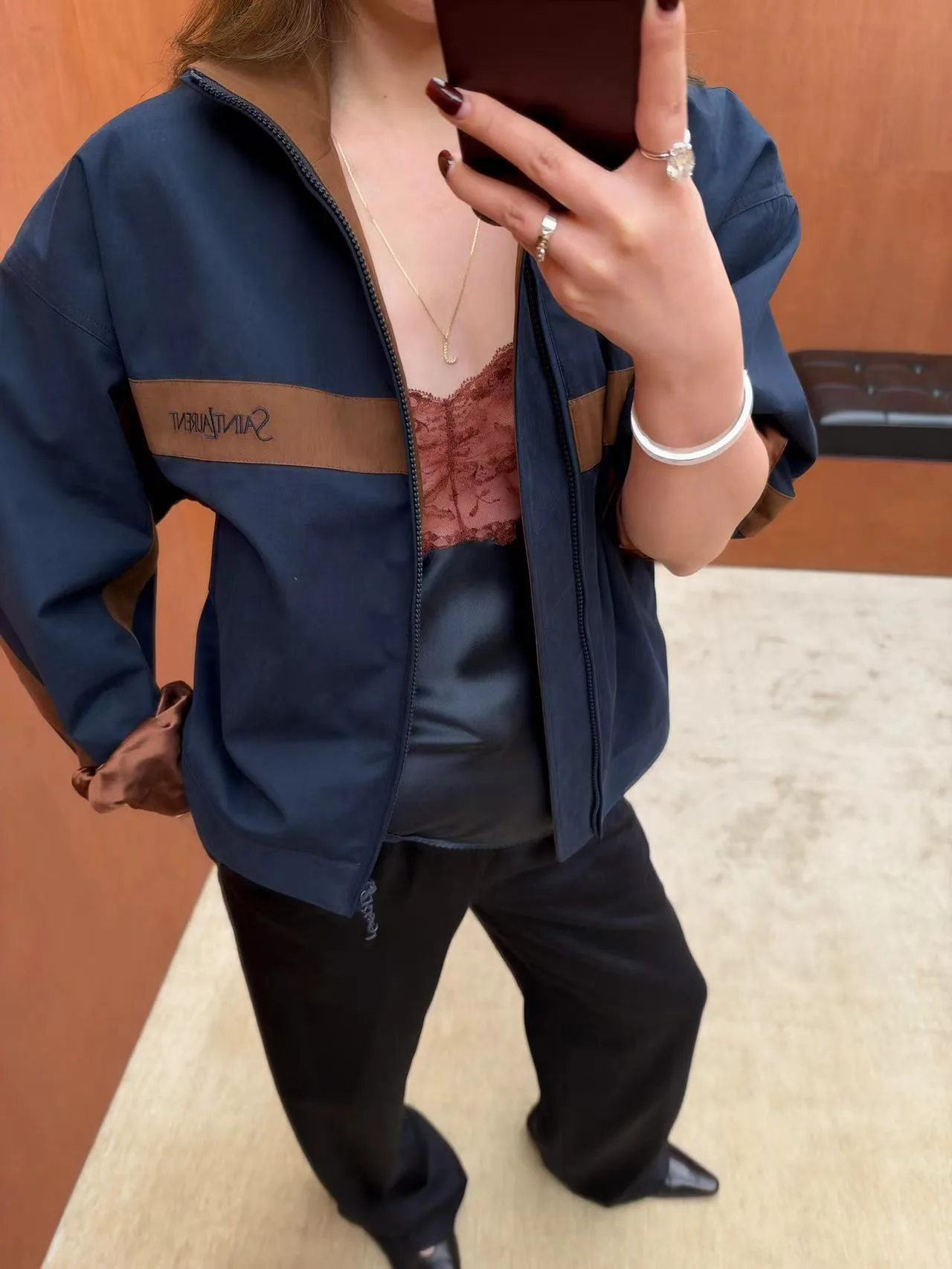 Куртки И Пуховики Женские Saint Laurent 19872051