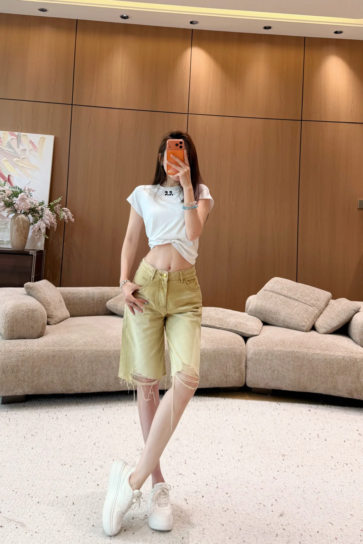 Шорты Женские Saint Laurent 12945589