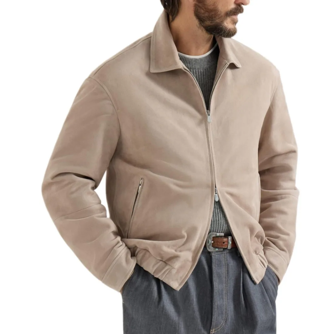 Кожаные Куртки И Дублёнки Мужские Brunello Cucinelli 14688418