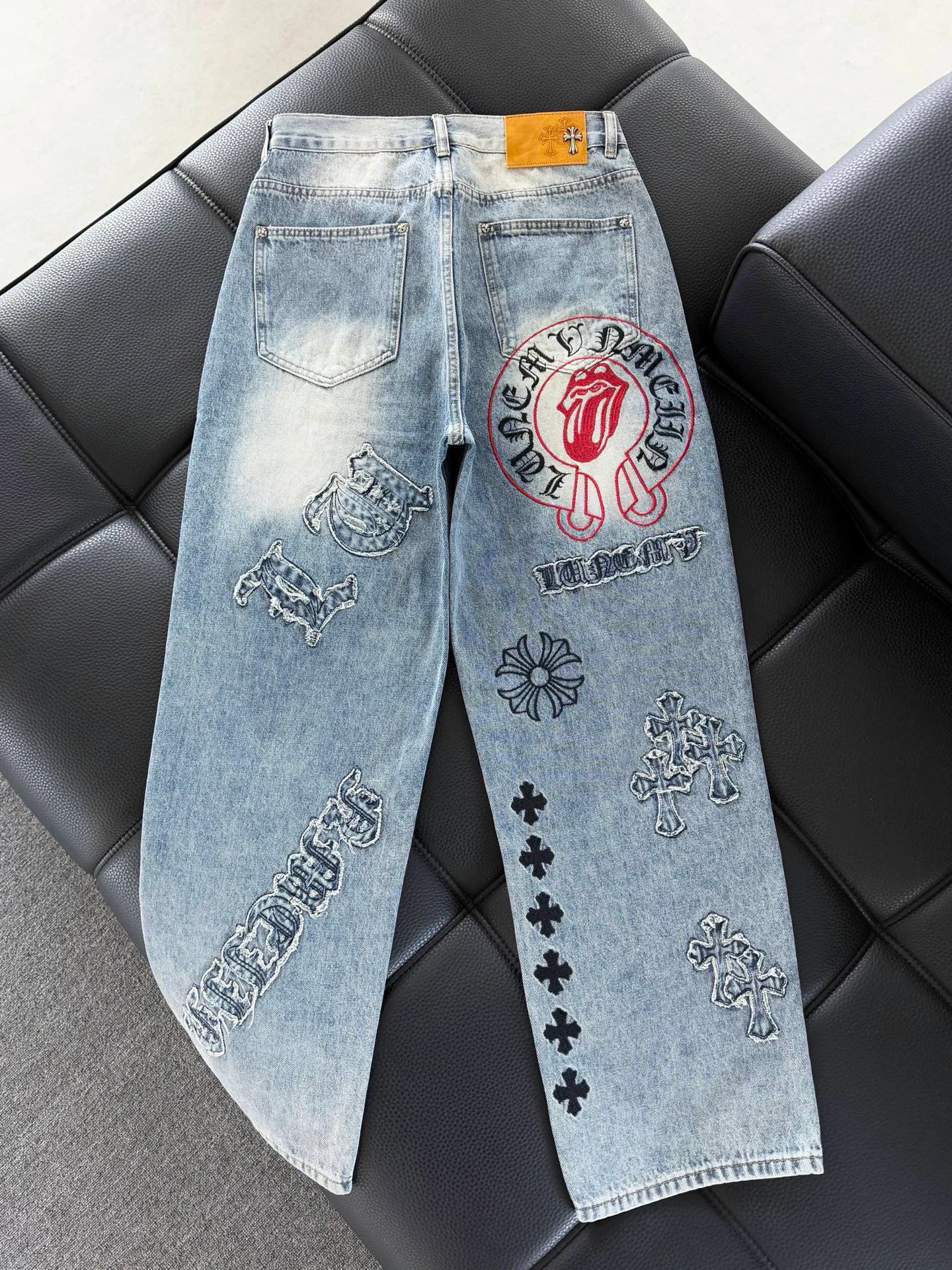 Джинсы Женские Chrome Hearts 3375349