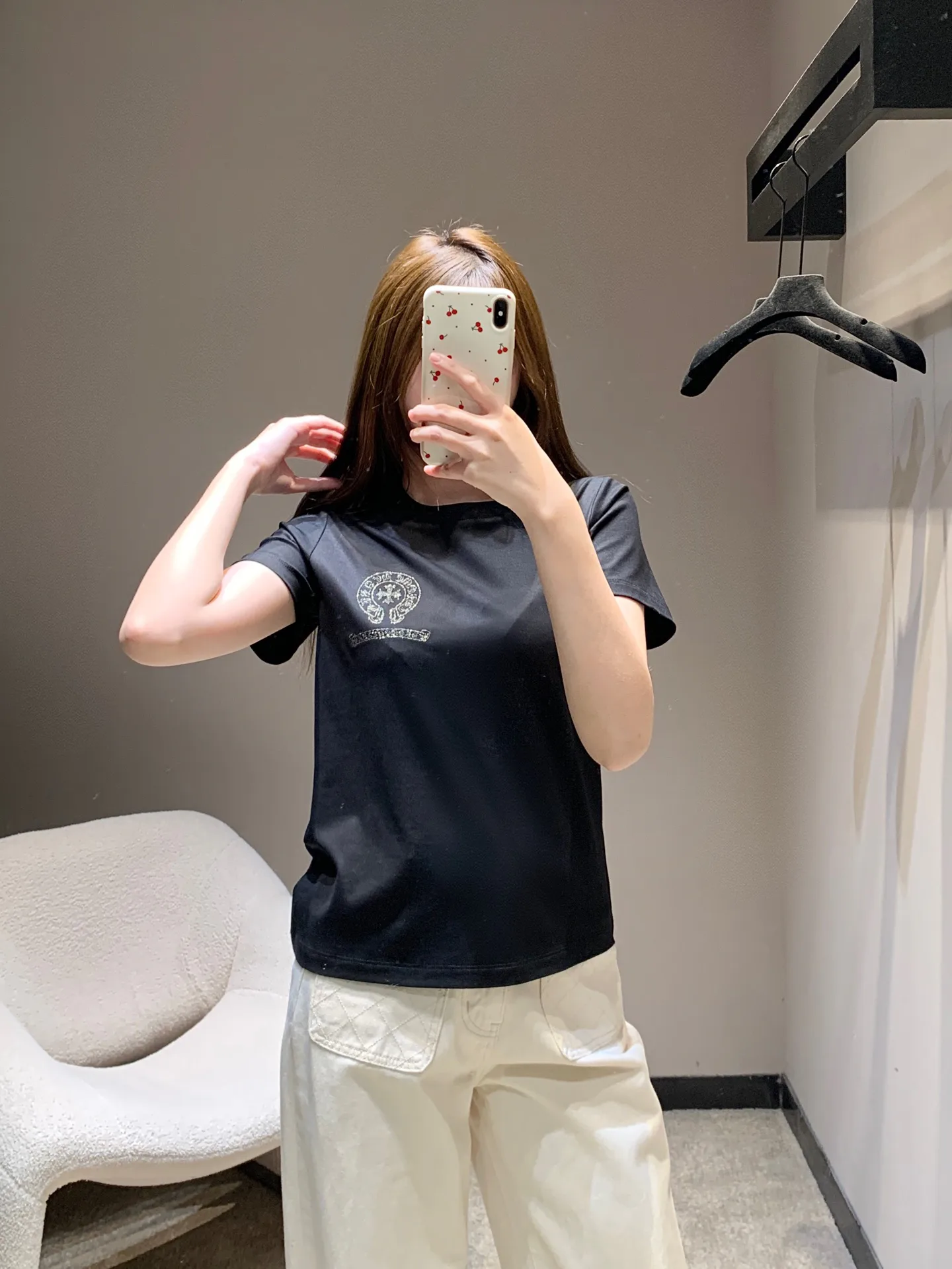 Футболки Женские Chrome Hearts 2292593