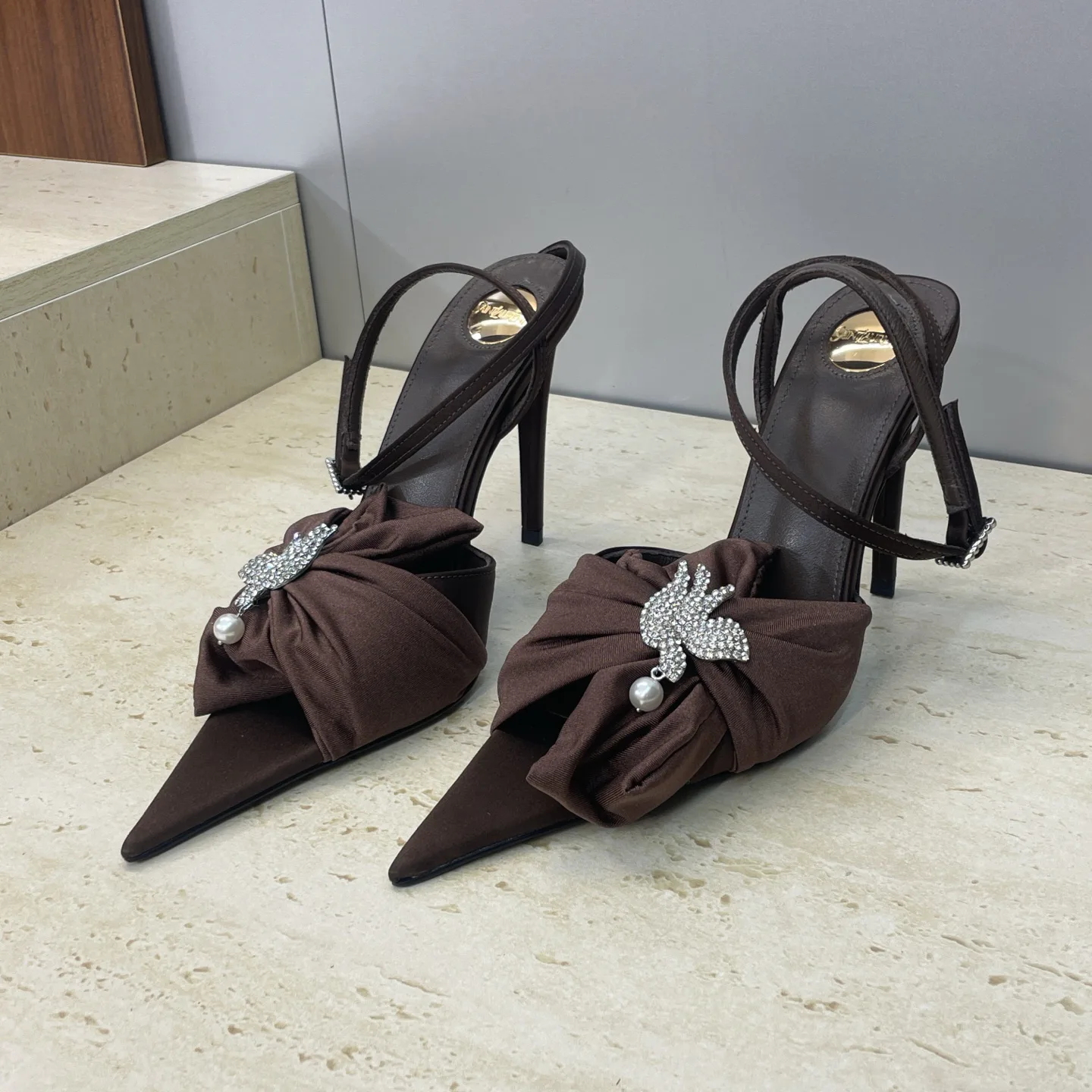 Босоножки Женские Saint Laurent 3009080