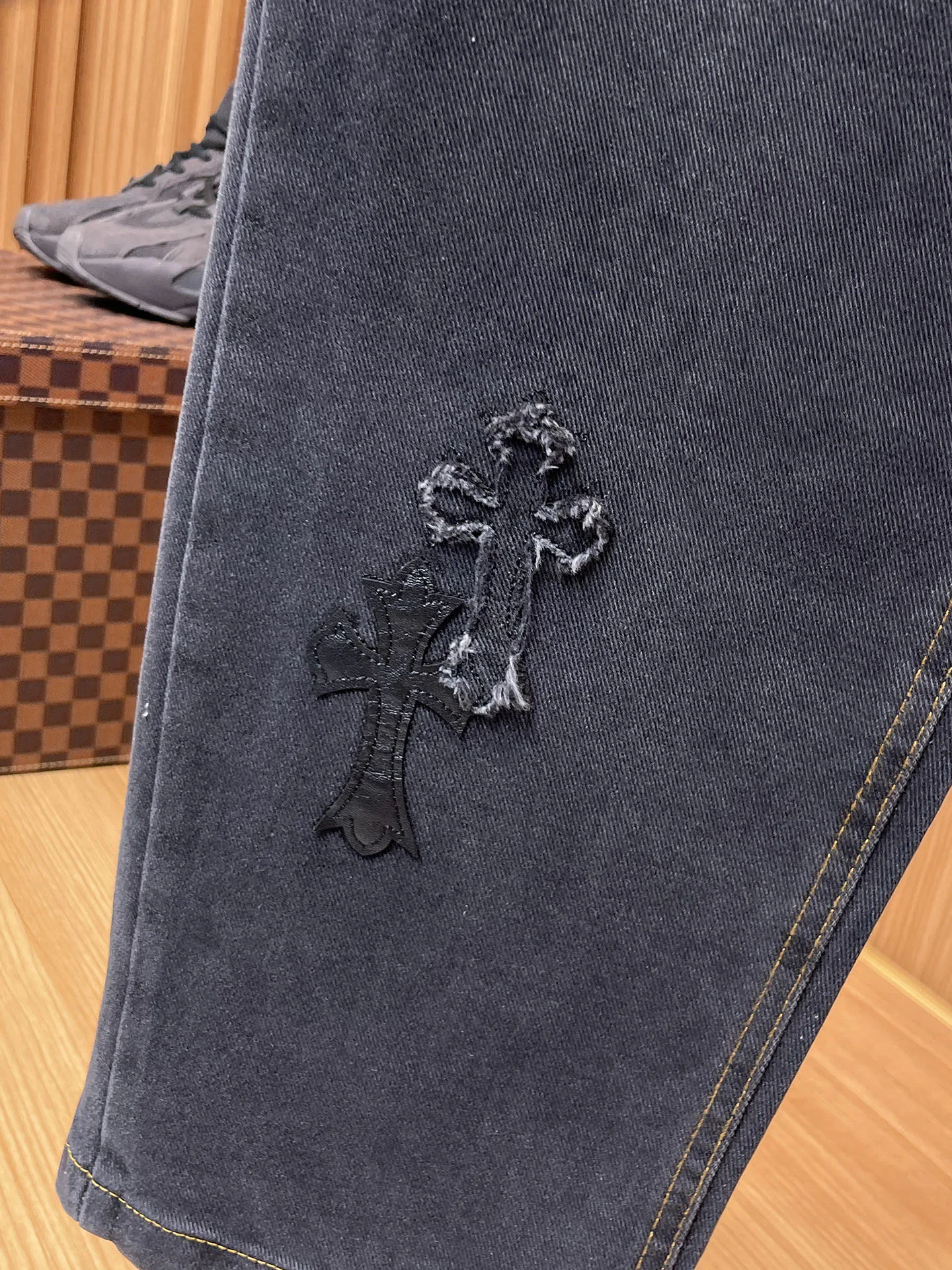Джинсы Мужские Chrome Hearts 17037286