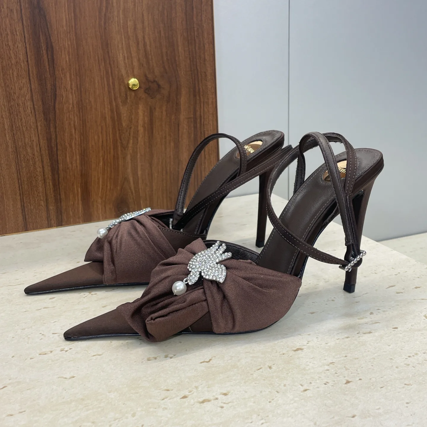 Босоножки Женские Saint Laurent 3009080