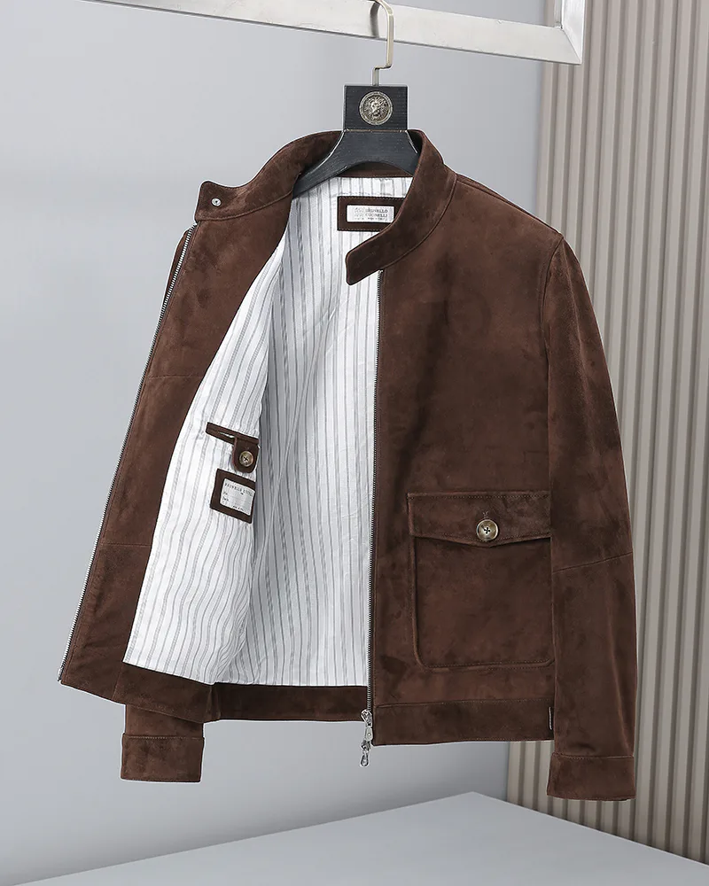 Кожаные Куртки И Дублёнки Мужские Brunello Cucinelli 12501001