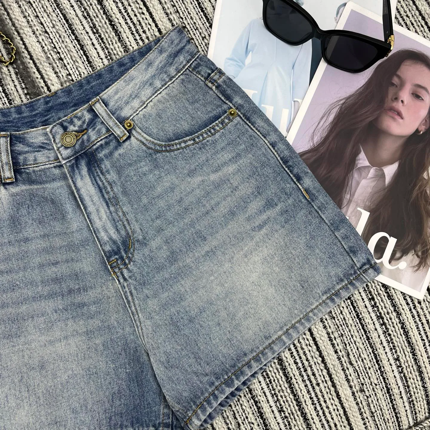 Шорты Женские Saint Laurent 13347003