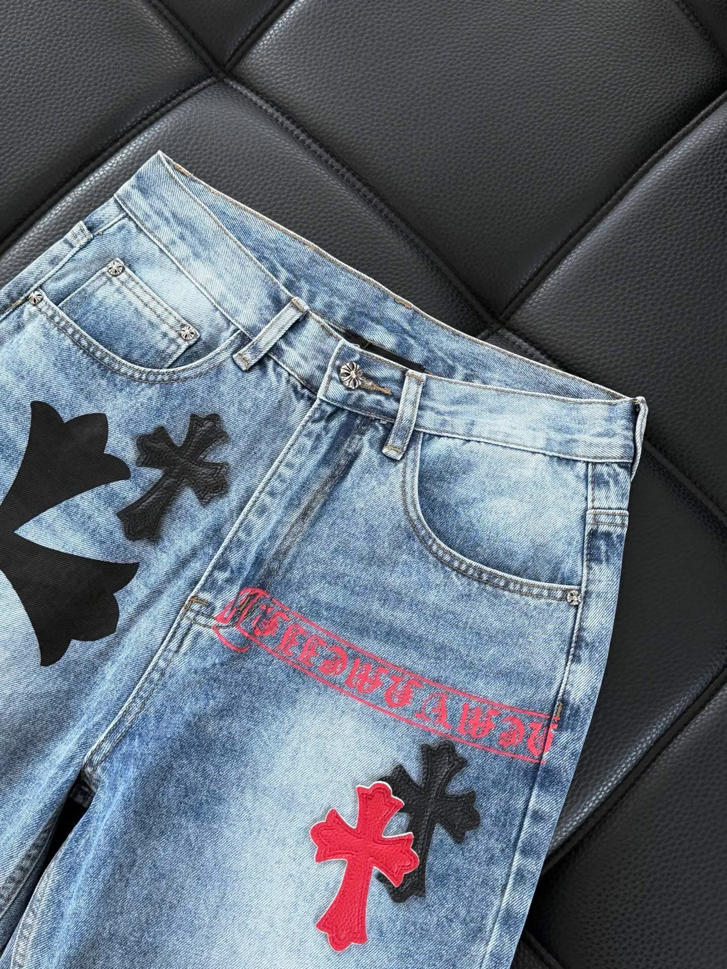 Джинсы Женские Chrome Hearts 3375346