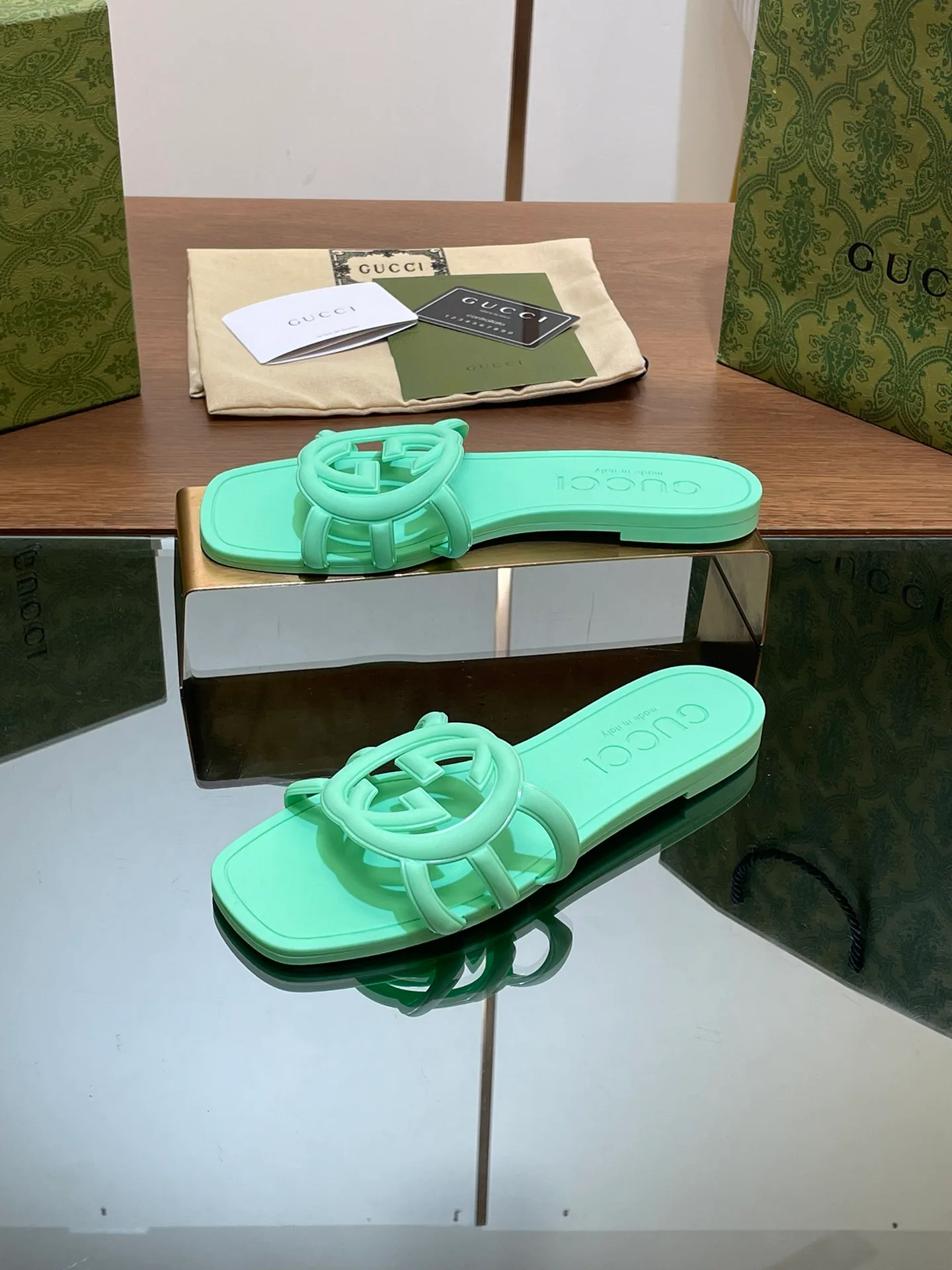 Шлепанцы Женские Gucci 15269