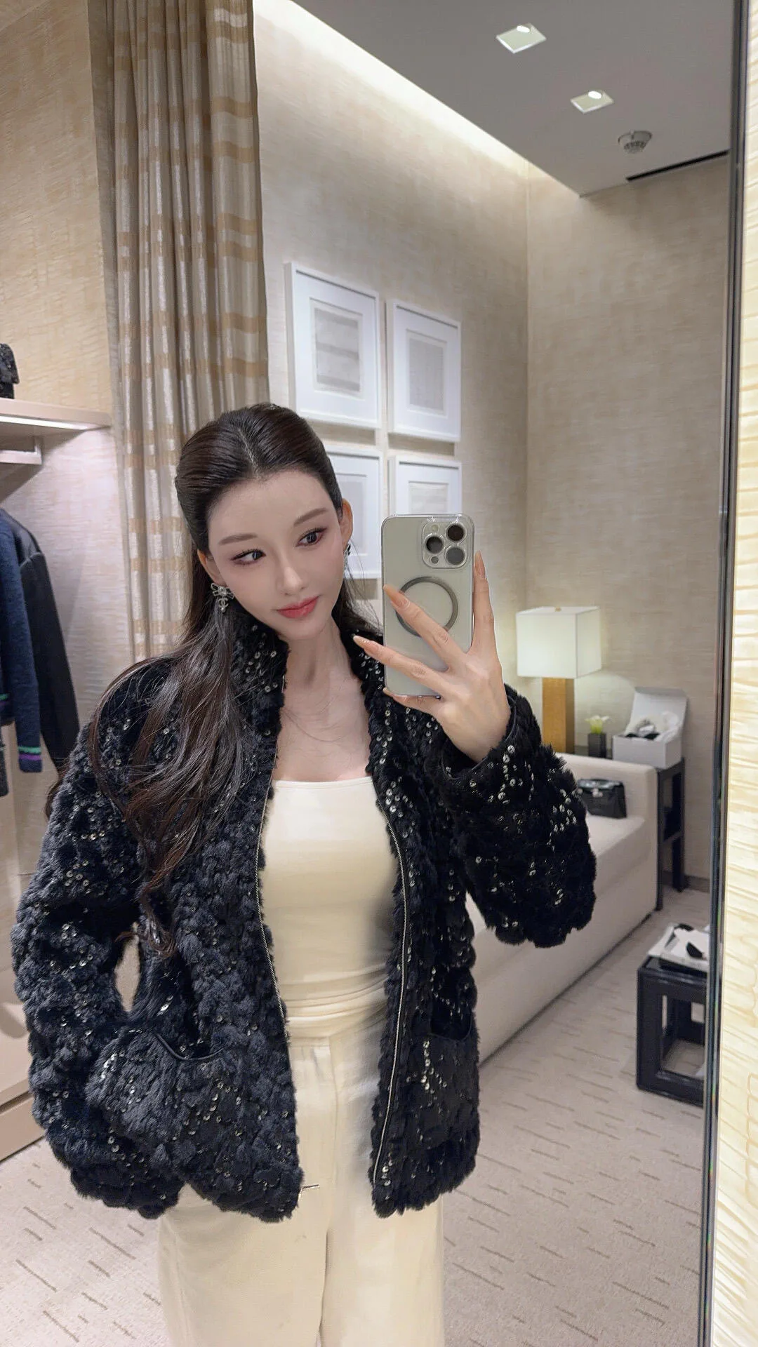 Куртки И Пуховики Женские Chanel 5890061