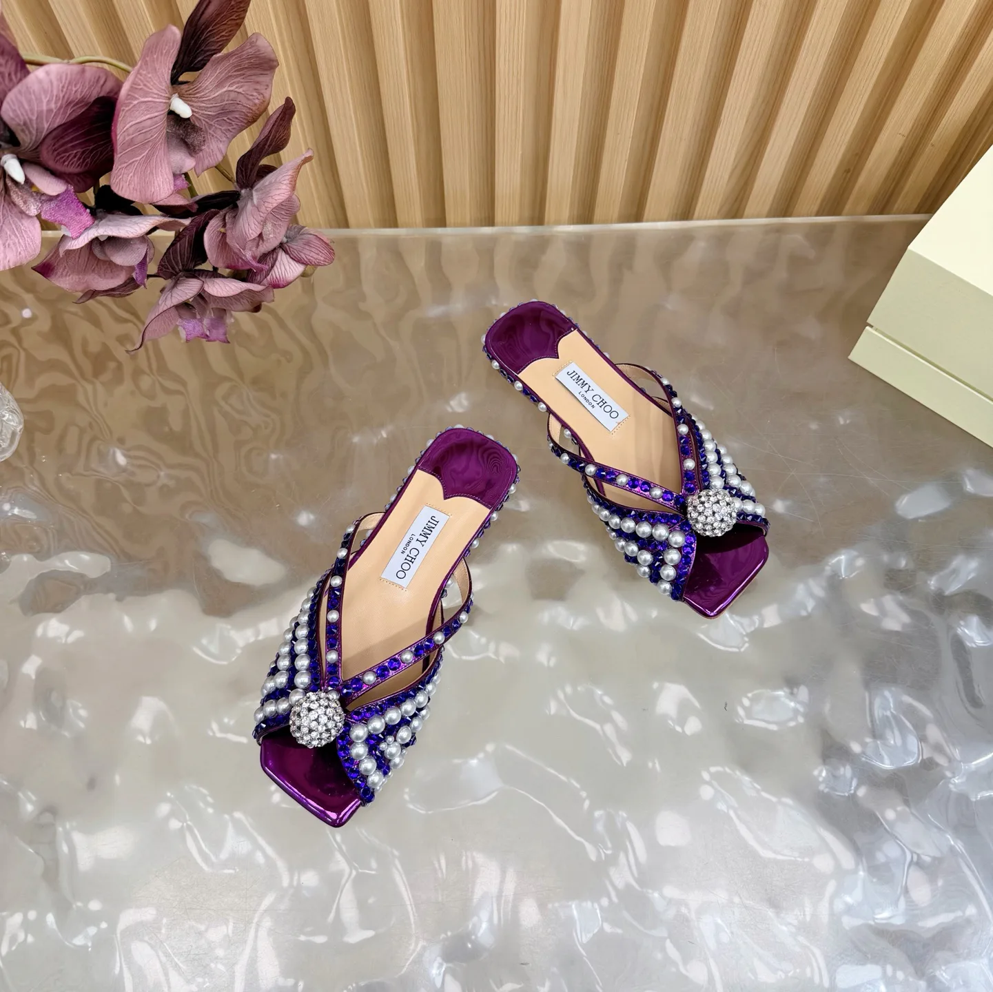 Шлепанцы Женские Jimmy Choo 629221