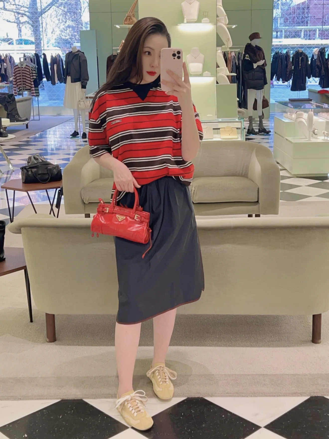 Футболки Женские Prada 4440117