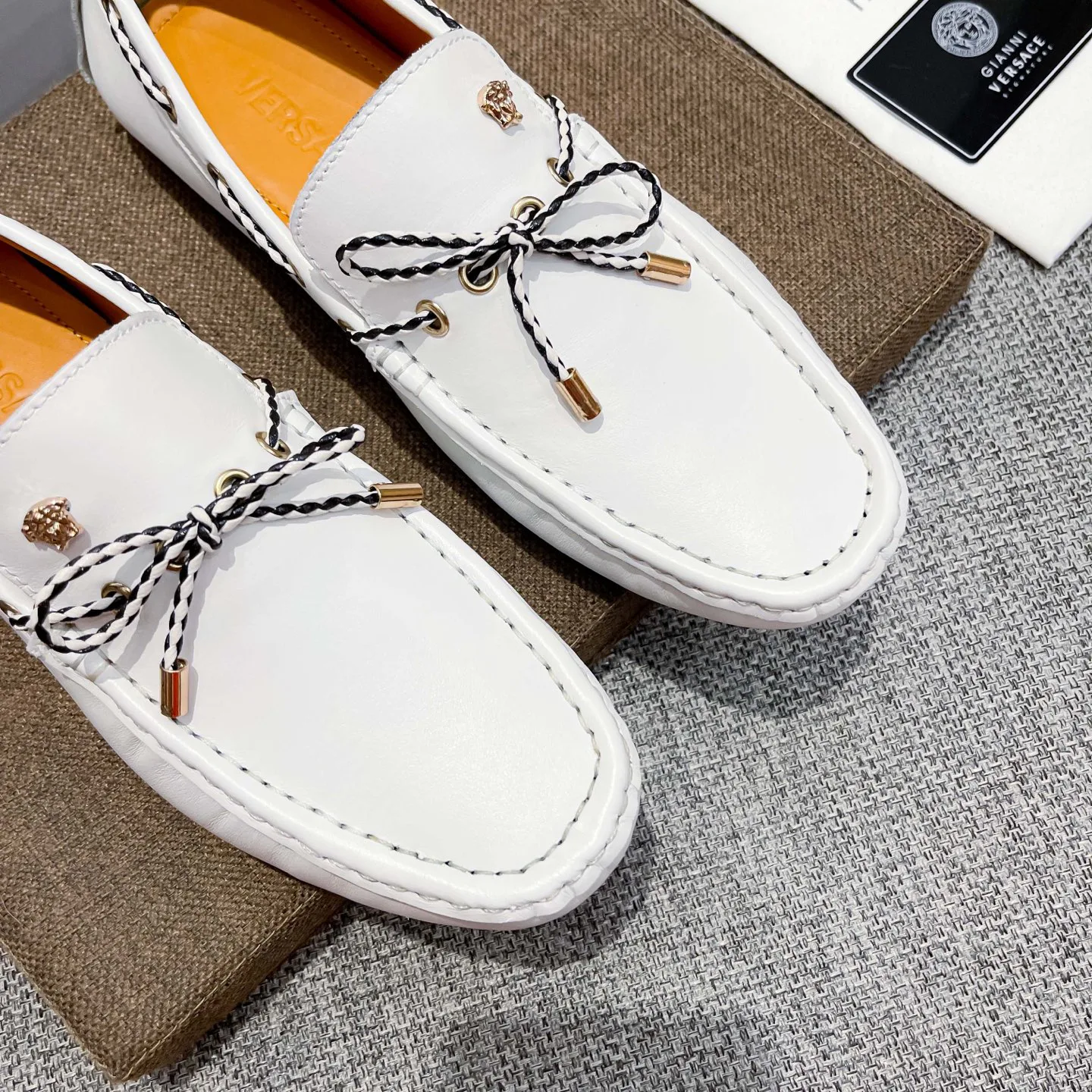 Мокасины Мужские Versace 1872443